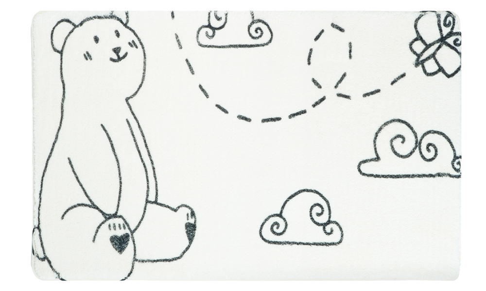 Изображение товара Коврик для ванной Teddy Air белый 50х80 см противоскользящий латексный