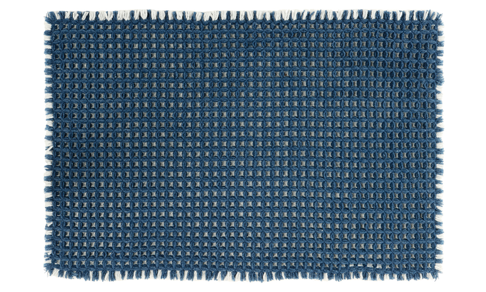 Изображение товара Коврик для ванной 40х60 см с противоскользящей поверхностью синий Soft