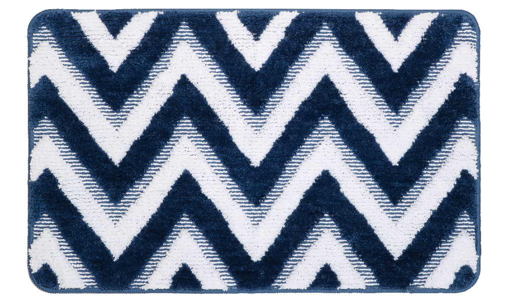 Изображение товара Коврик для ванной 1-ый темно-синий river 50х80 см