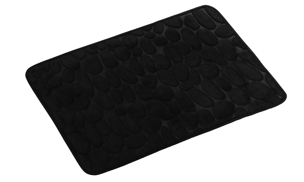 Изображение товара Коврик для ванной 1-ый черный stones 50х80 см