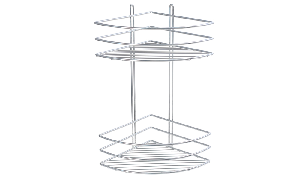 Изображение товара Полка угловая 2-этажная серая