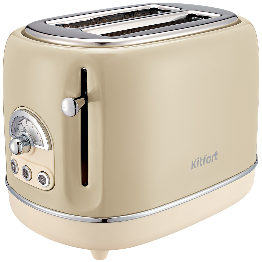 Изображение товара Тостер Kitfort КТ-4004-3 бежевый 2 тоста автоматический режим ускоренной поджарки