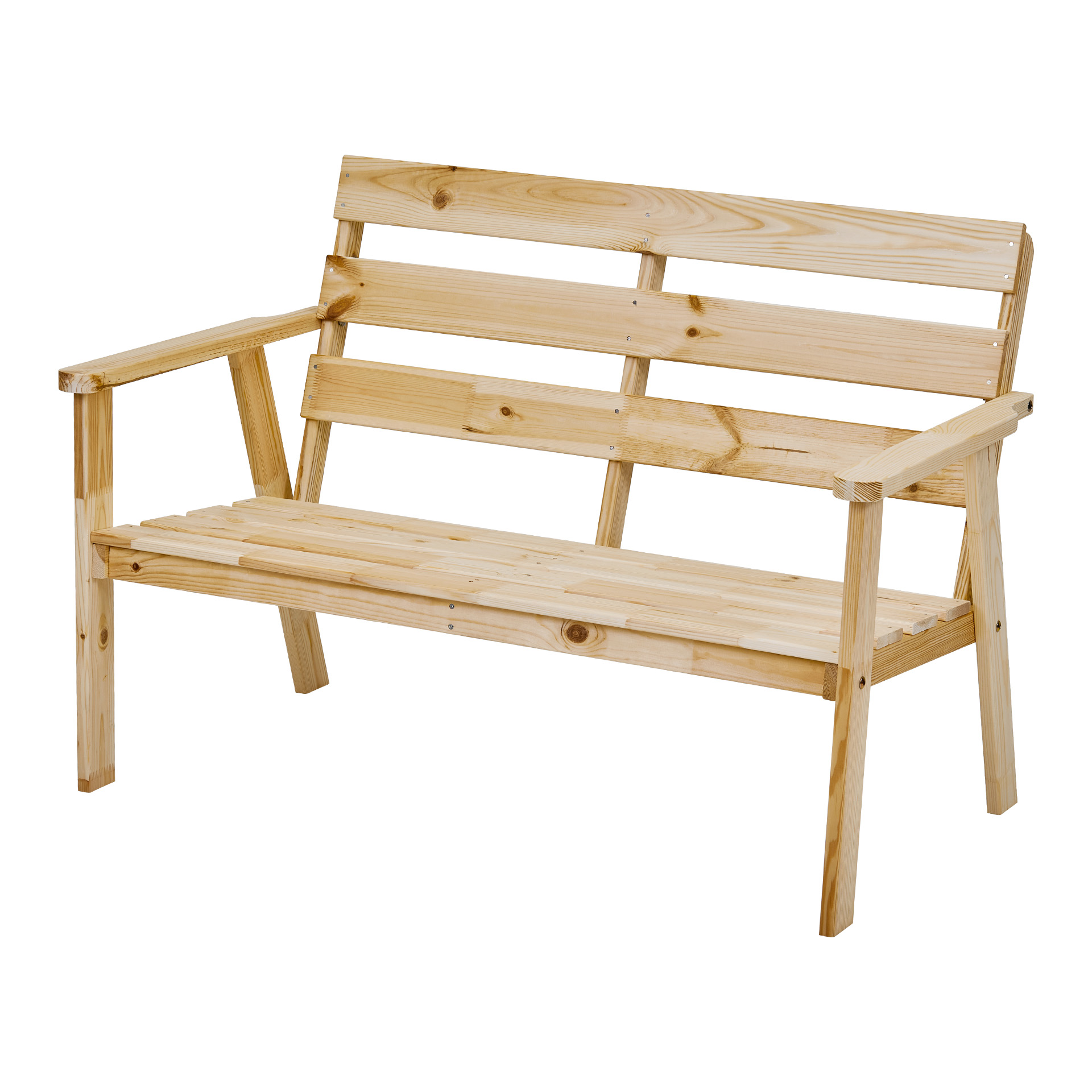 Изображение товара Садовая деревянная скамейка интерлинк 66х112x76 см для дачи и сада