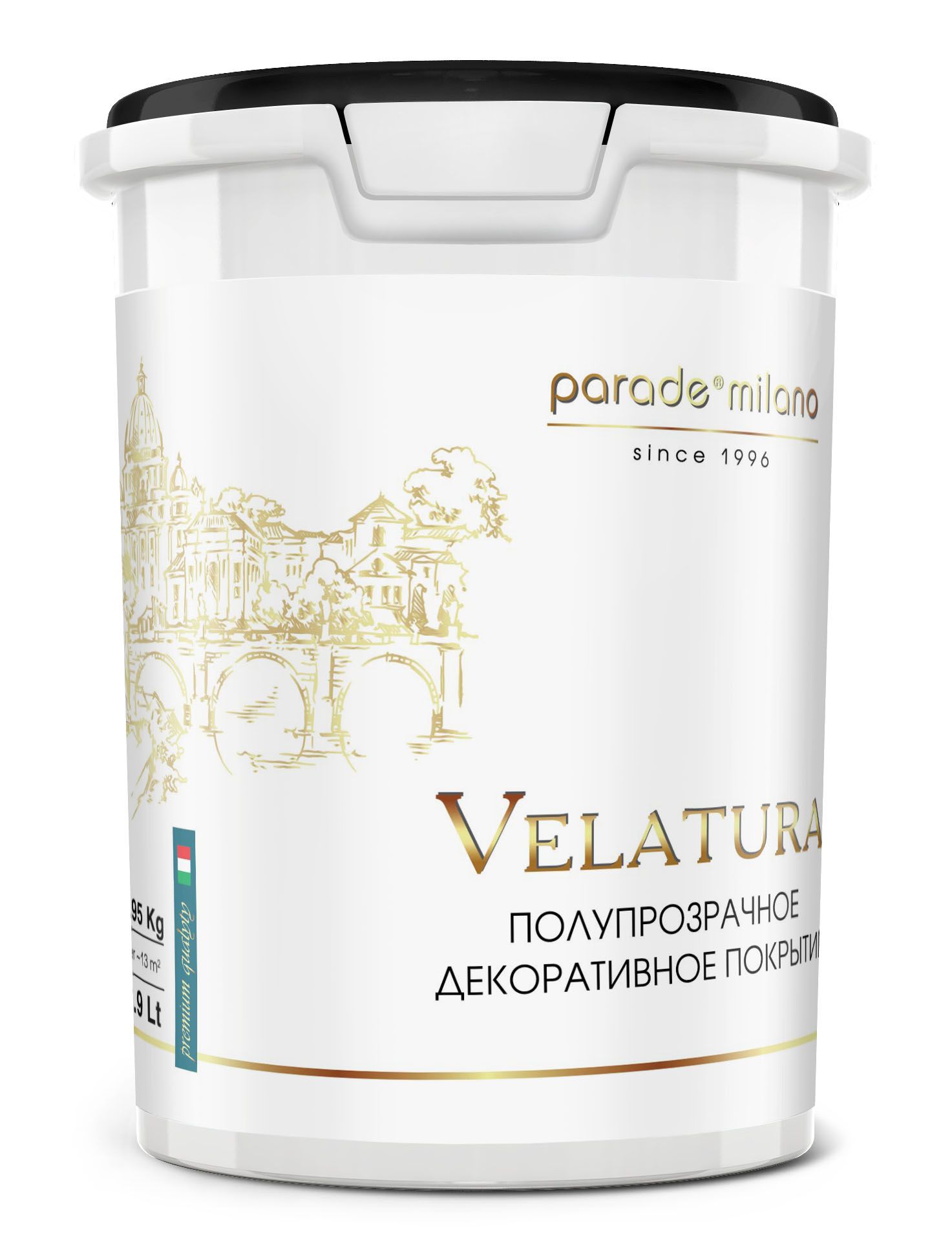 Изображение товара Декоративное лессирующее покрытие PARADE Velatura 0,9Л для внутренних стен
