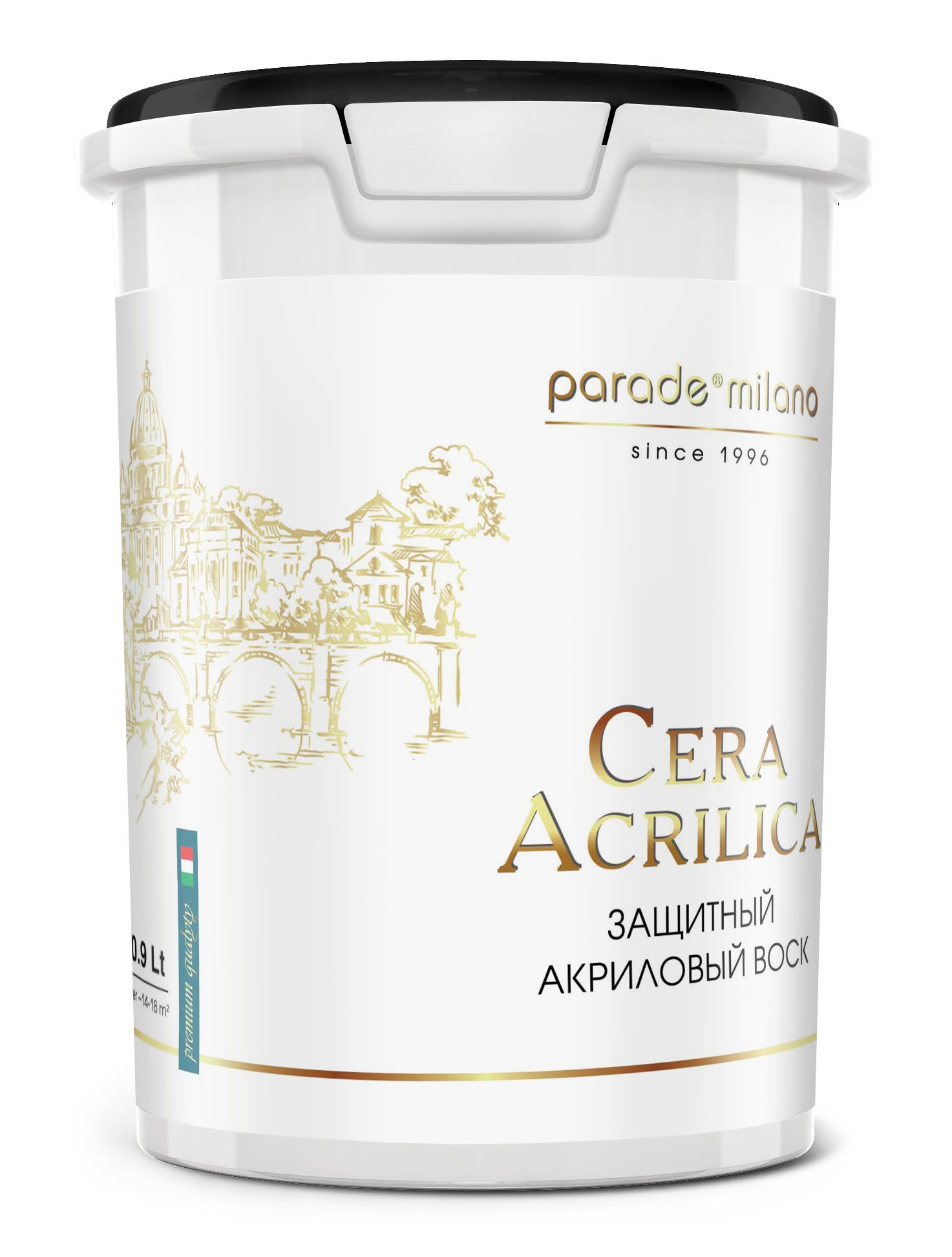 Изображение товара Декоративный акриловый воск PARADE Cera Acrilica 0,9 литра для стен