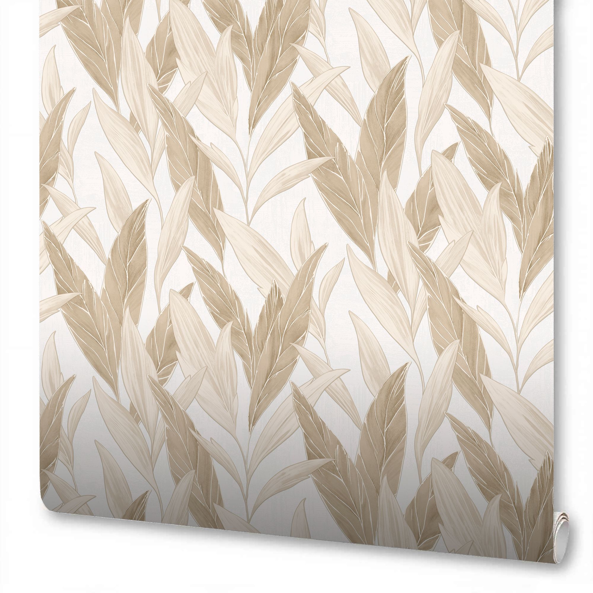 Изображение товара Виниловые обои WallSecret Boho 8845-25 бежевые 1,06х10,05 м 