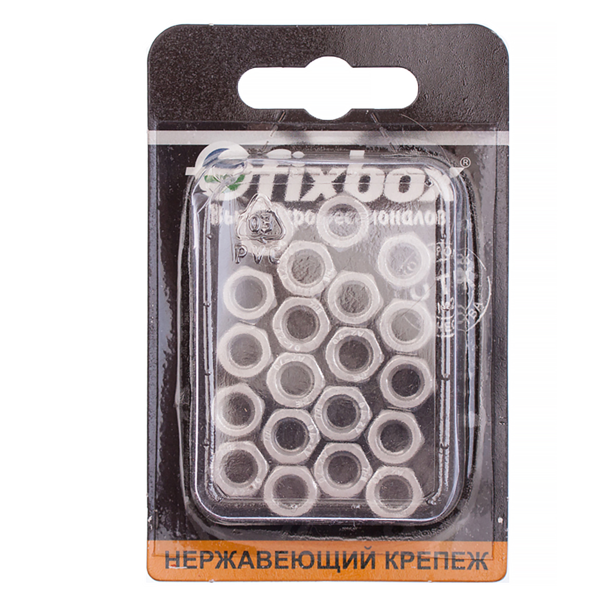Изображение товара Гайка нерж. DIN 934 М 6 (20 шт)