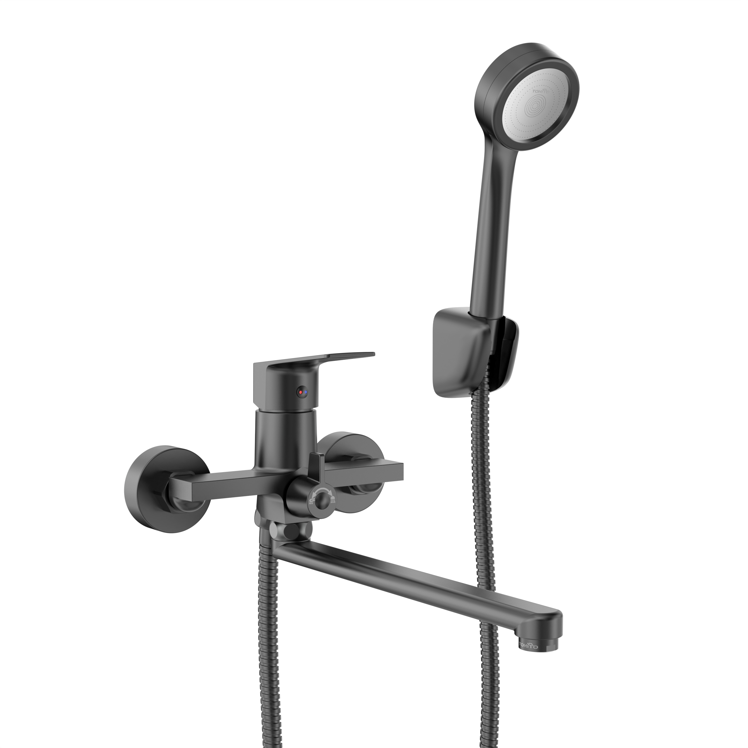 Изображение товара Смеситель для ванной с длинным изливом TOKITO TOK-AMA-1015BL черный