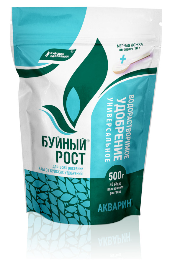Изображение товара Акварин Универсальный Буйный рост 0,5кг минеральное удобрение порошок для подкормки