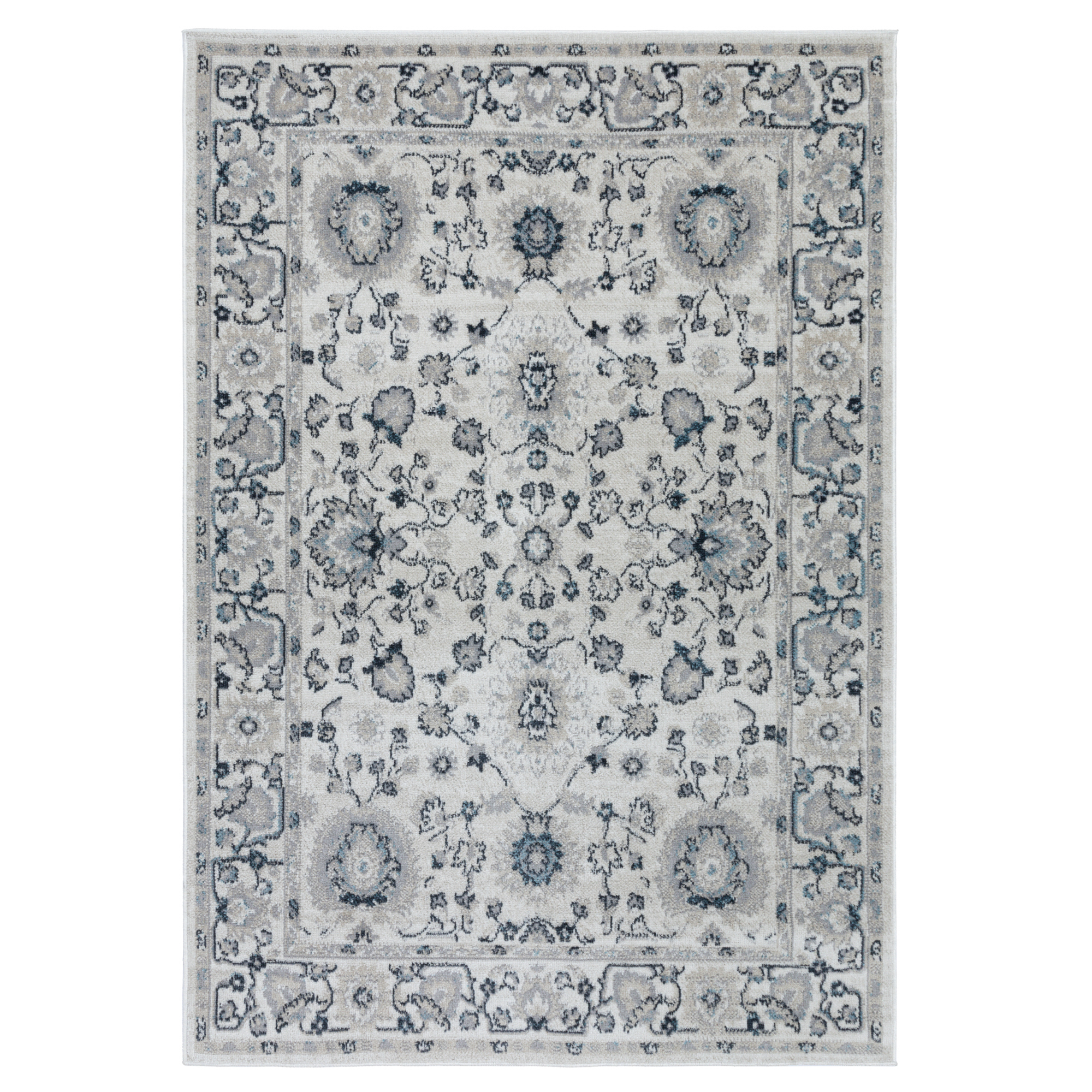 Изображение товара Ковер KLIO 0.8*1.5 дизайн 00547A L.GREY/L.GREY из полиэстера для гостиной