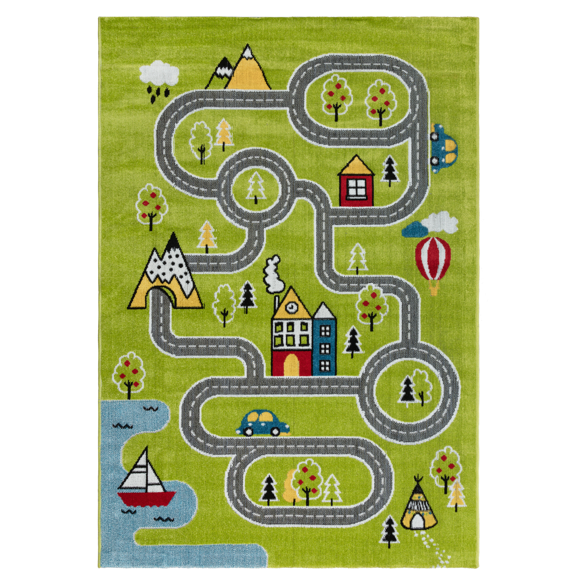 Изображение товара Детский ковер PLAY RUGS 1.33x1.9 дизайн D918A GREEN/CREAM