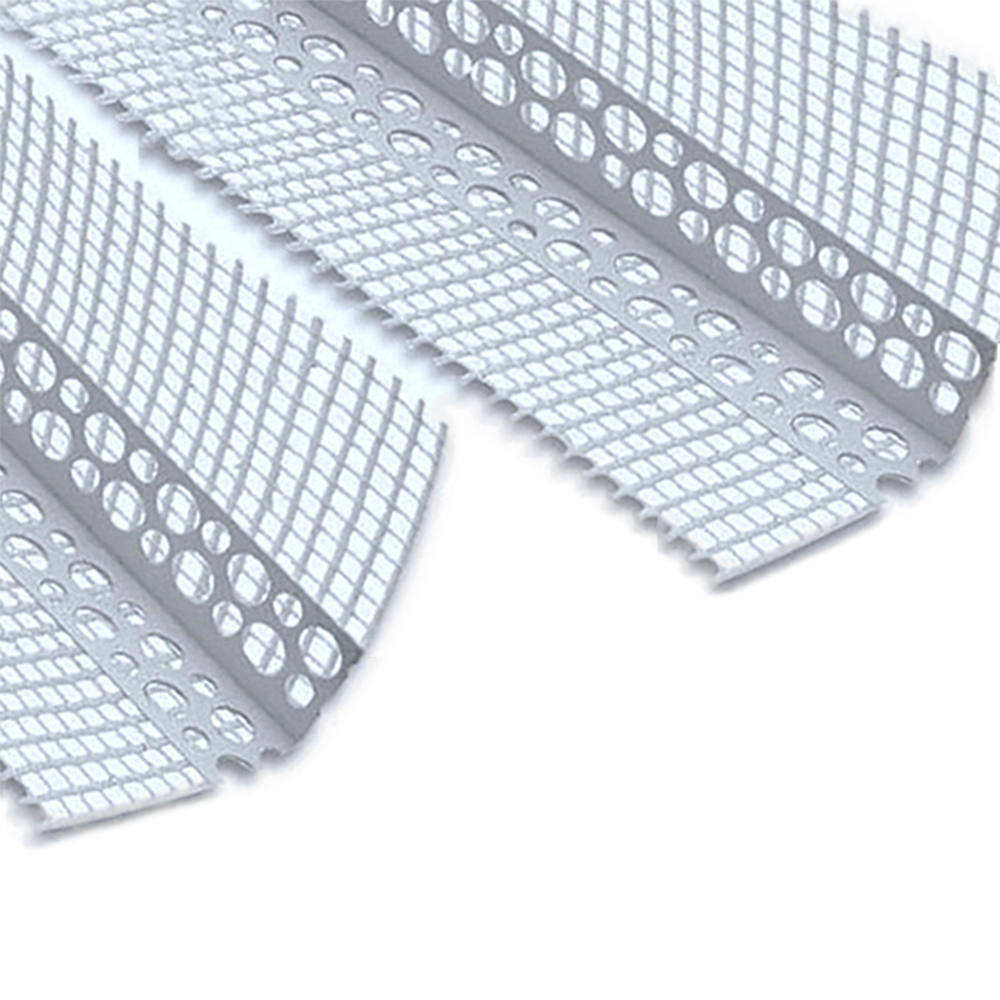 Изображение товара Профиль угловой ПВХ с армирующей сеткой 10/10, длина 2,5 метра