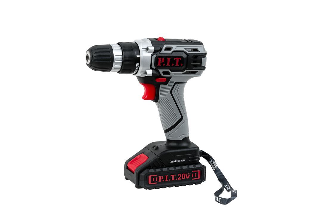 Изображение товара Аккумуляторная дрель P.I.T. PSR18-D3 20В с 2 АКБ и зарядкой, мощная и эргономичная