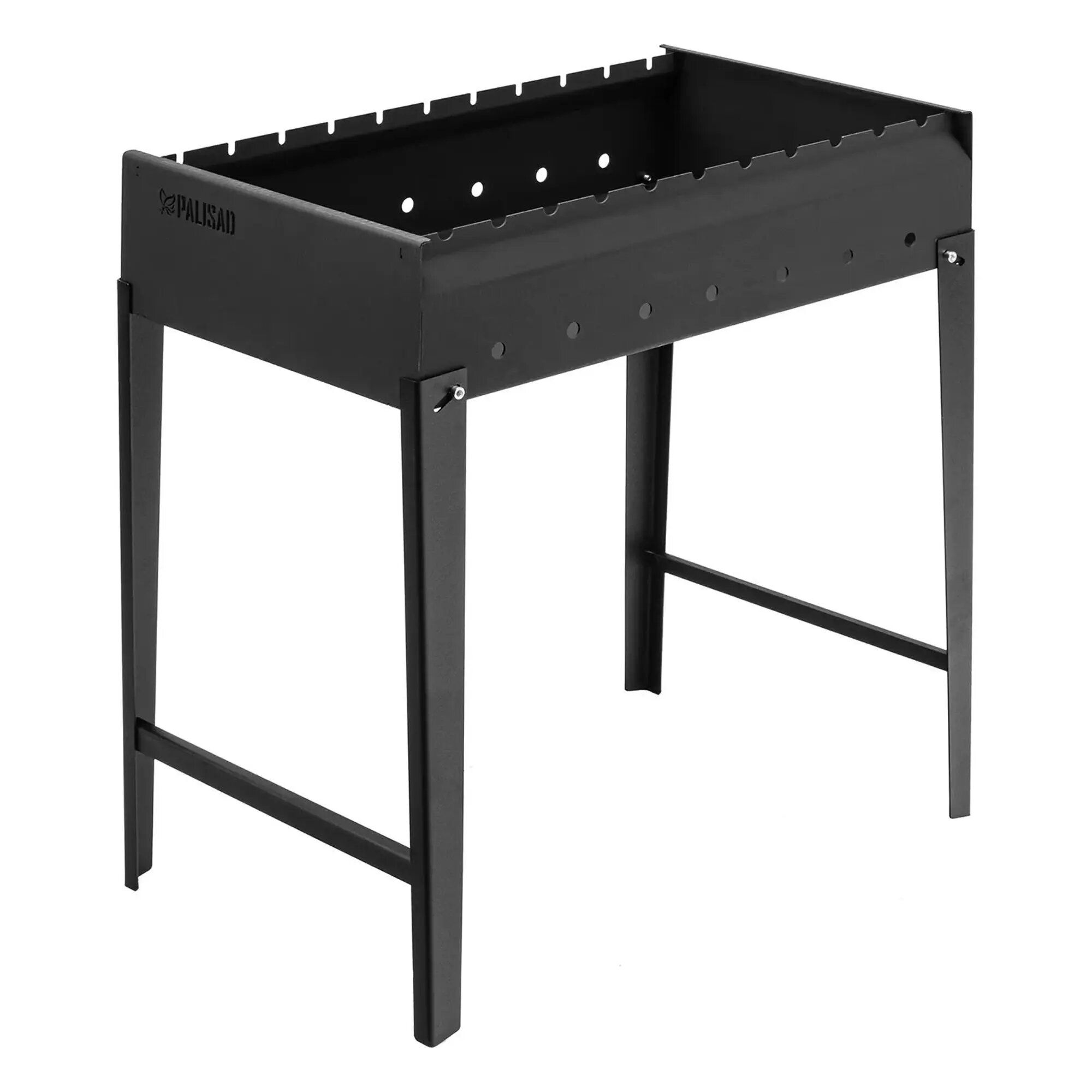 Изображение товара Мангал сварной Palisad сталь 2 мм черный, надежный и легкий для отдыха на природе