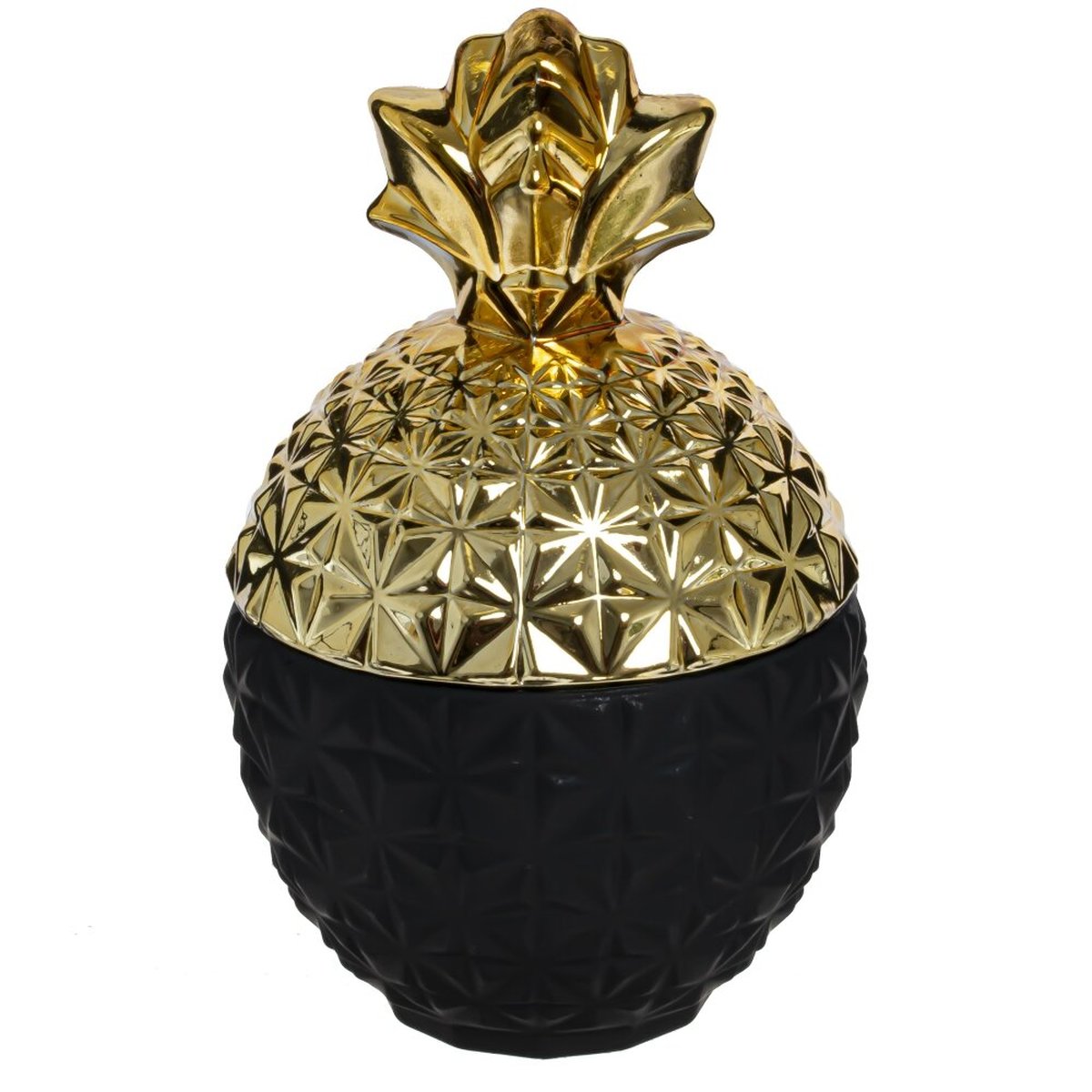 Изображение товара Стеклянная шкатулка в форме ананаса 13,5 см для хранения