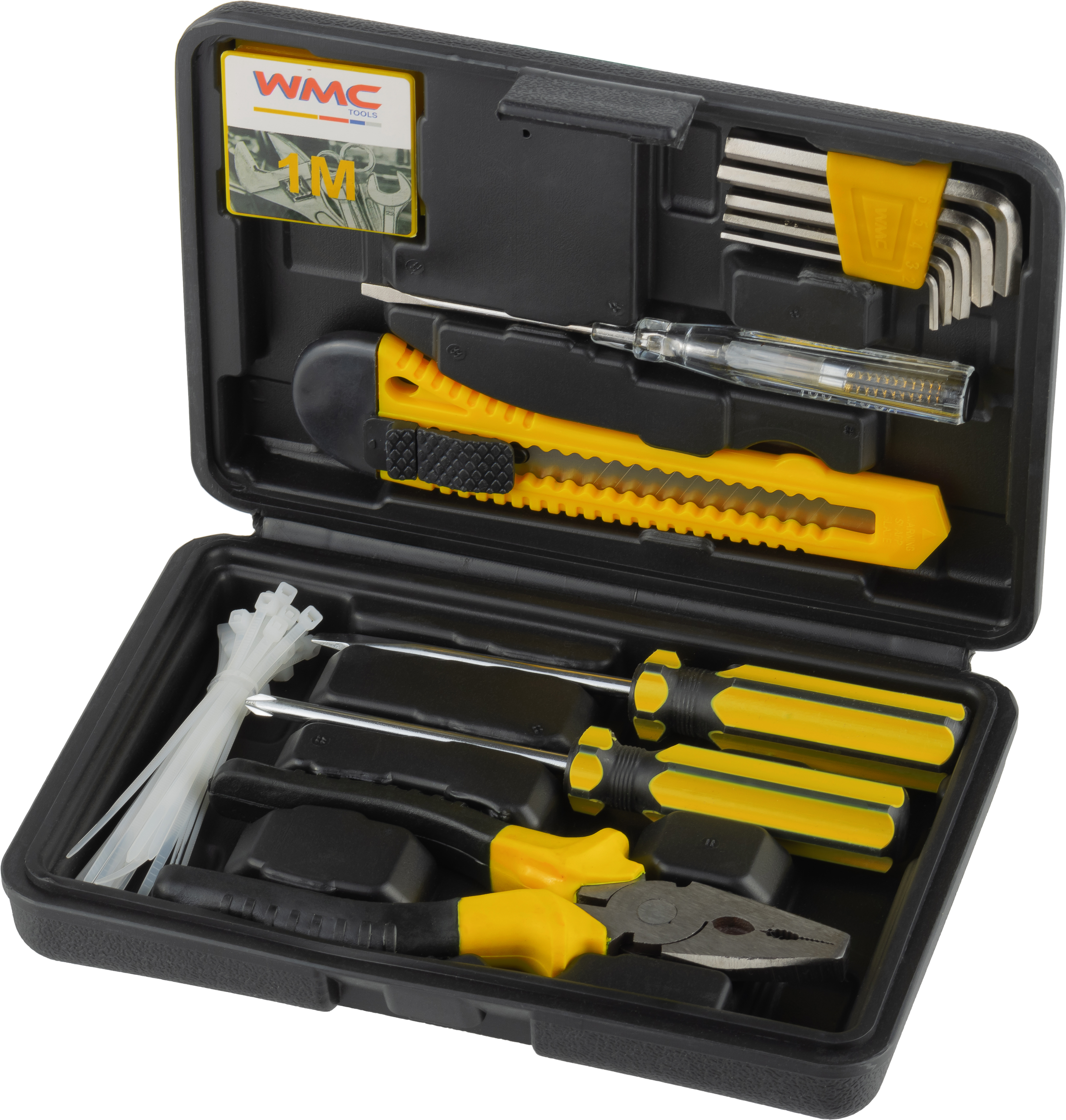 Изображение товара Набор инструментов WMC TOOLS WMC-1042 42 предмета в кейсе, домашний и профессиональный