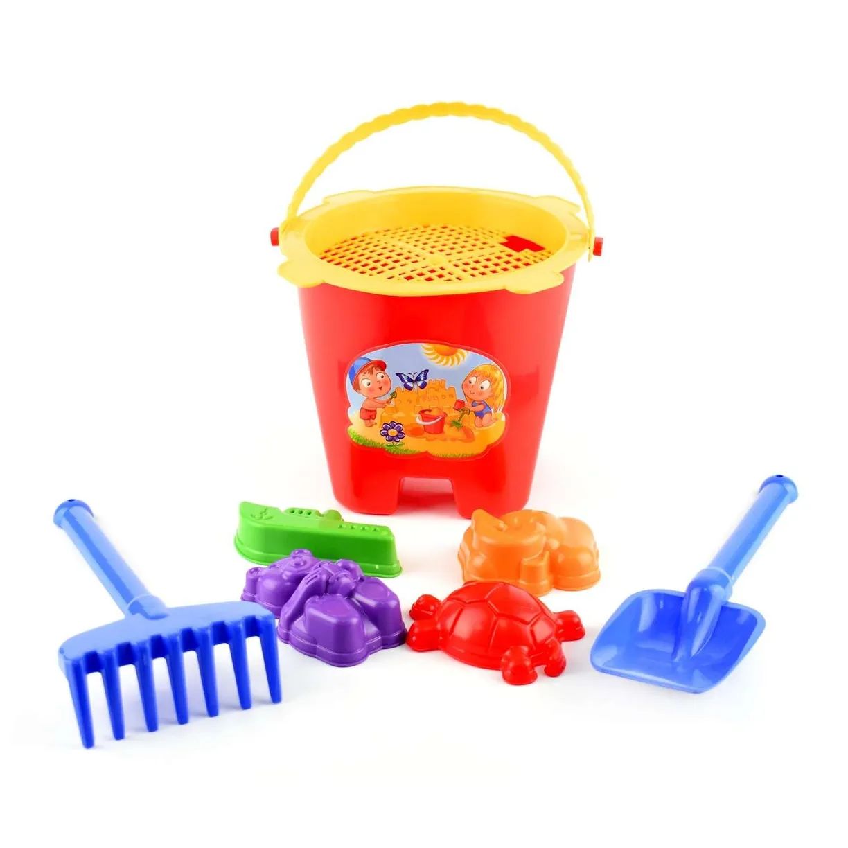 Изображение товара Песочный набор Цветок от Zebratoys с 8 элементами для игры на пляже