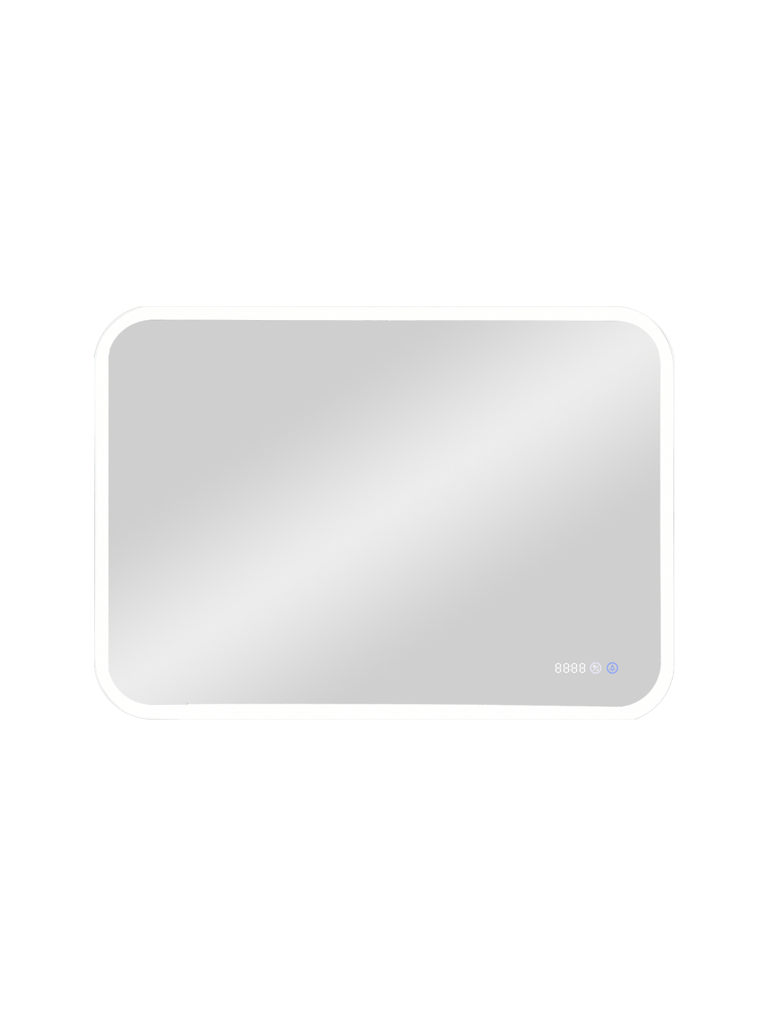 Изображение товара Зеркало с подсветкой и часами Romeo Led 80x70 см для ванной