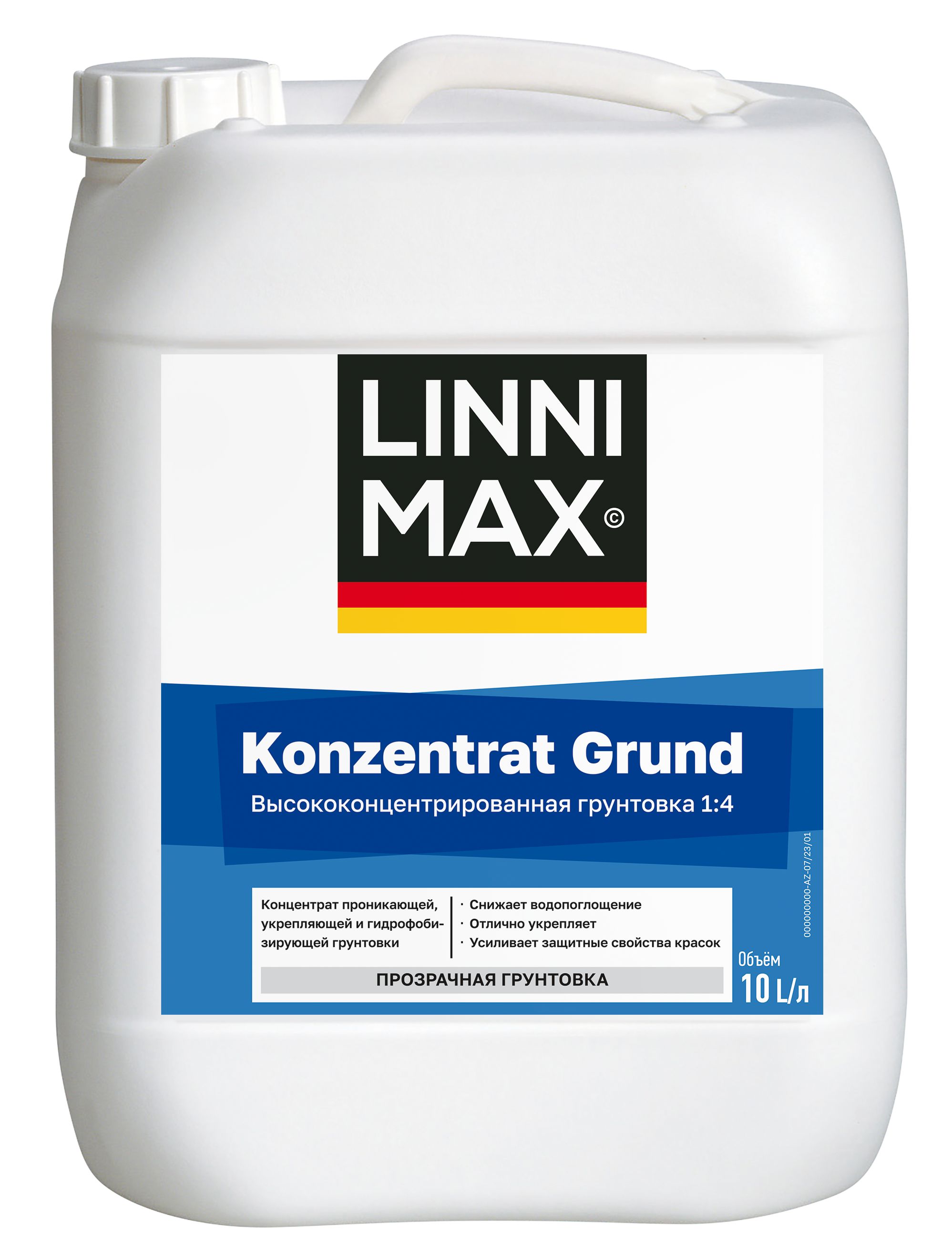 Изображение товара Грунтовка глубокого проникновения LINNIMAX Konzentrat Grund (1:4) 10 л