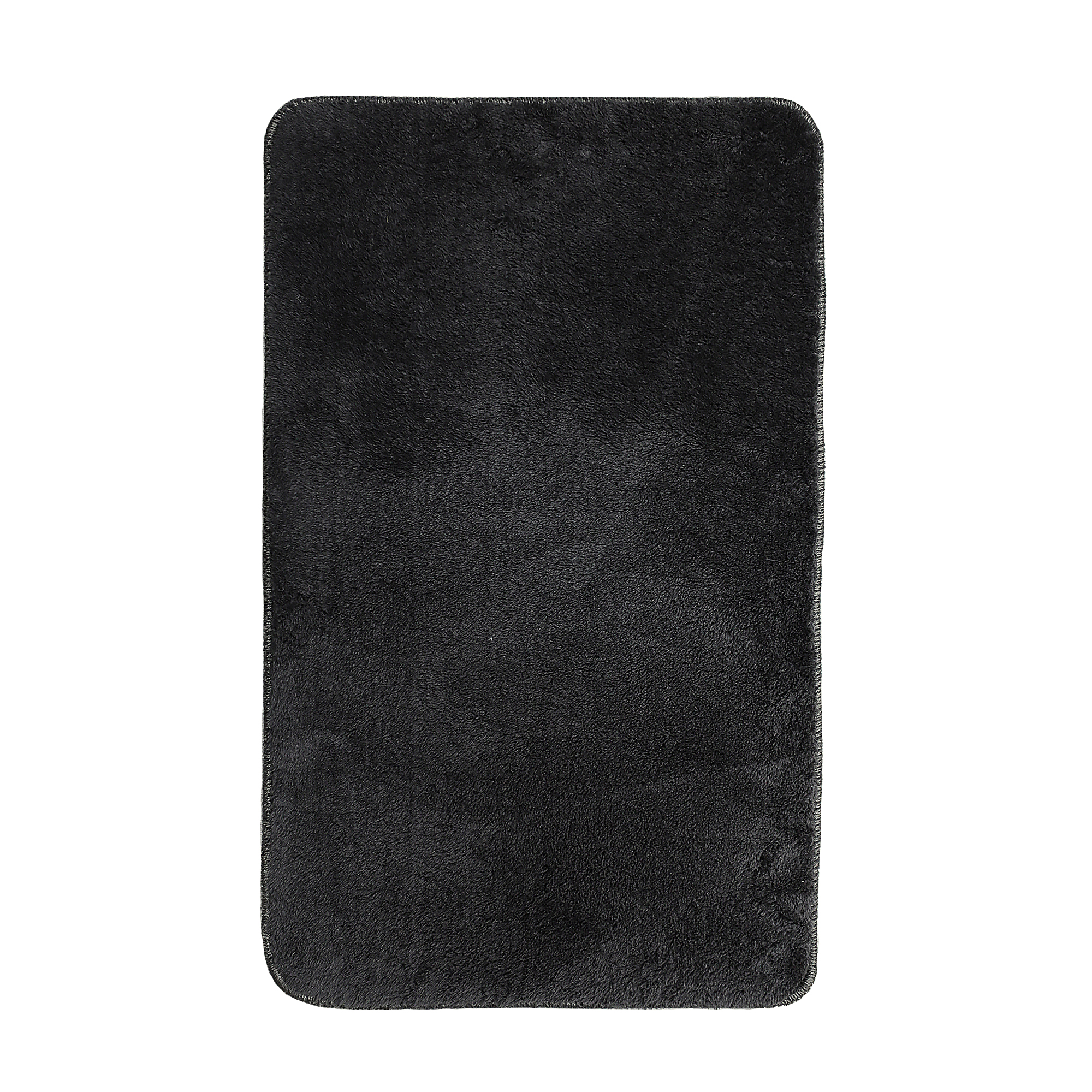 Изображение товара Коврик для ванной комнаты 50x80 см из полиэстера SOLID GRAY противоскользящий