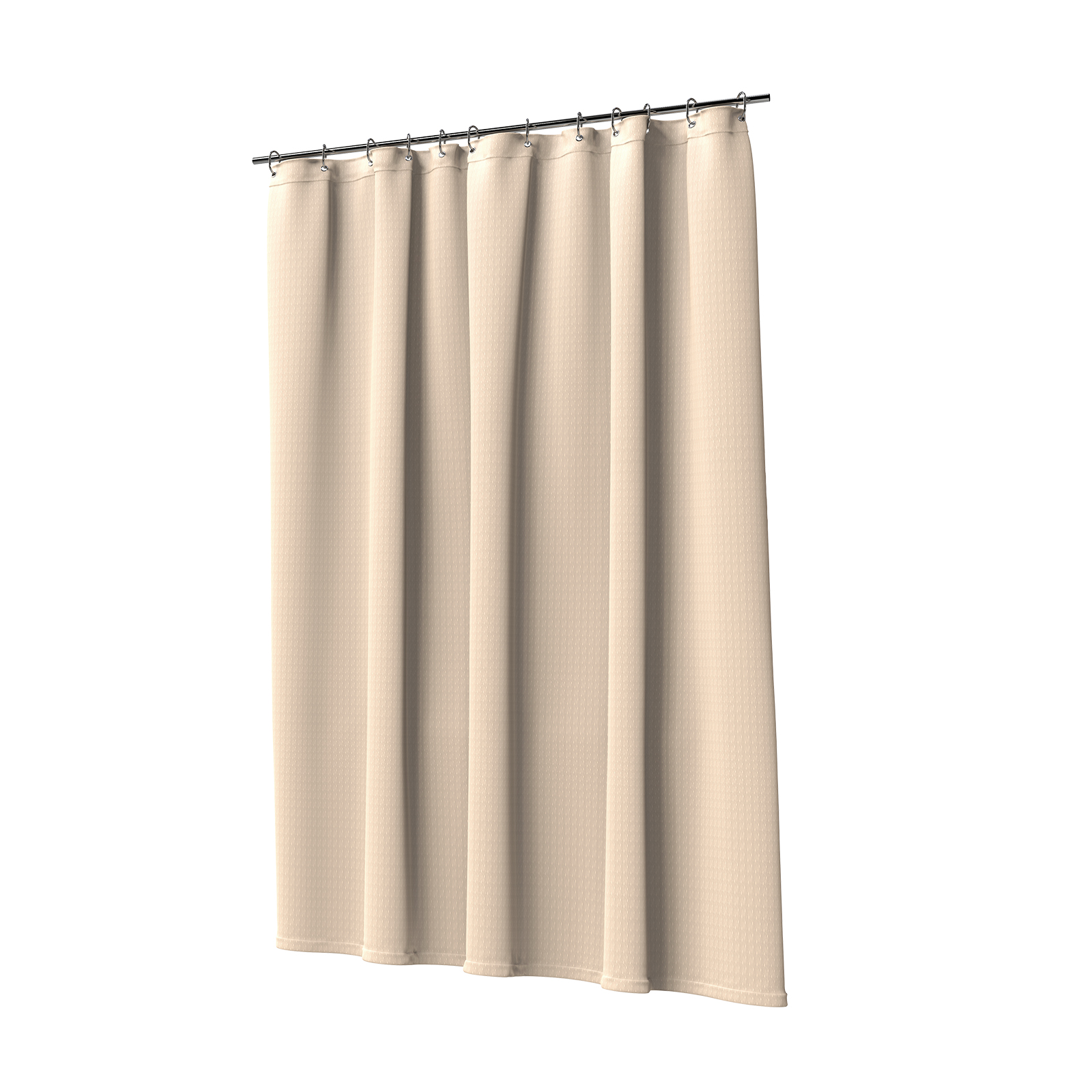 Изображение товара Шторка для ванной бежевый жаккард 240x200 см Fora