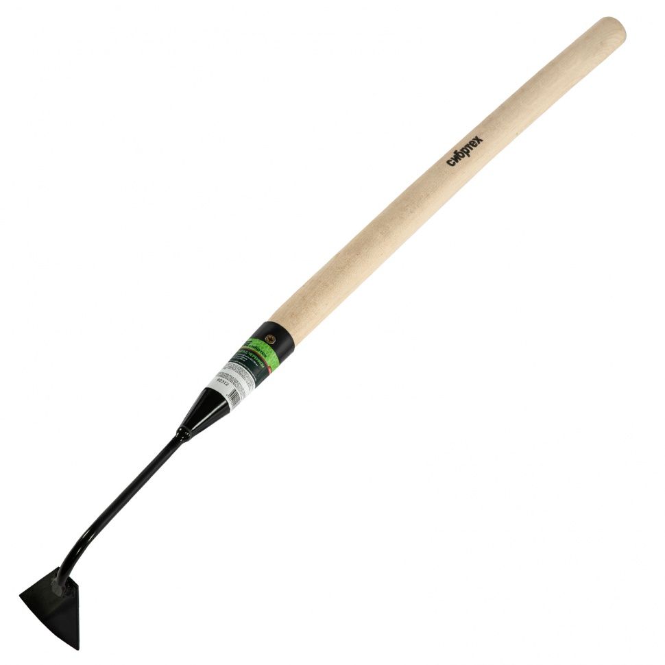 Изображение товара Мотыга садовая стальная с деревянным черенком Сибртех 60х80х780 мм