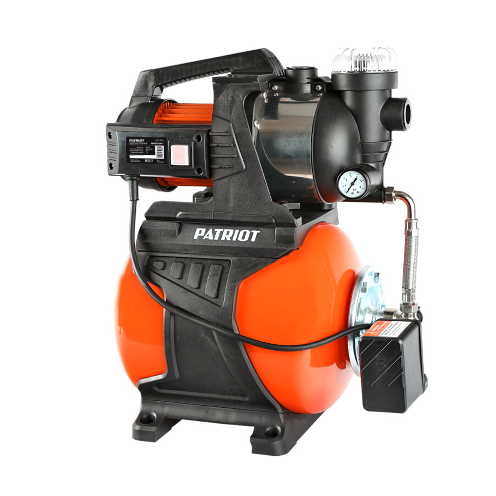 Изображение товара Станция насосная Patriot PW 1200-24 ST 1200 Вт 63 л/мин для дома и дачи