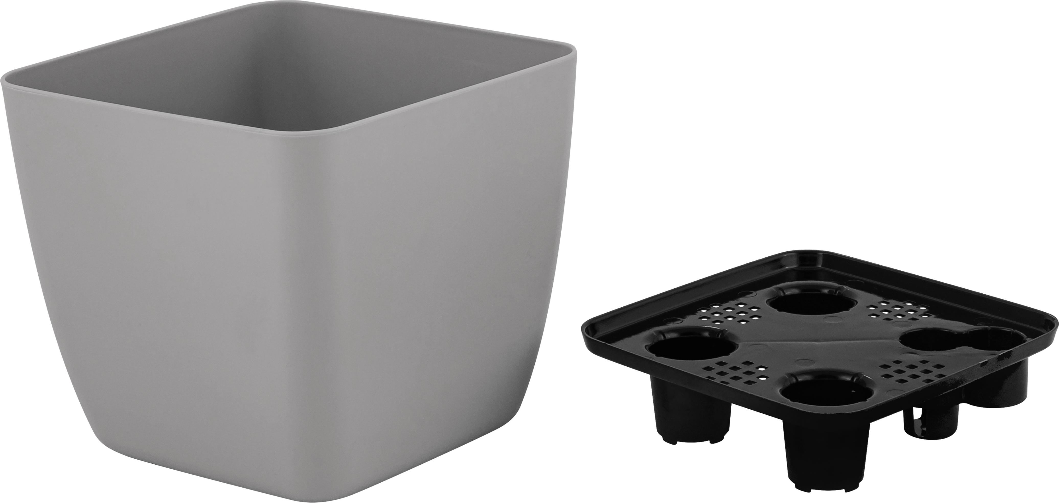 Изображение товара Горшок с дренажной вставкой InGreen Vienna, 1,5л, квадратный