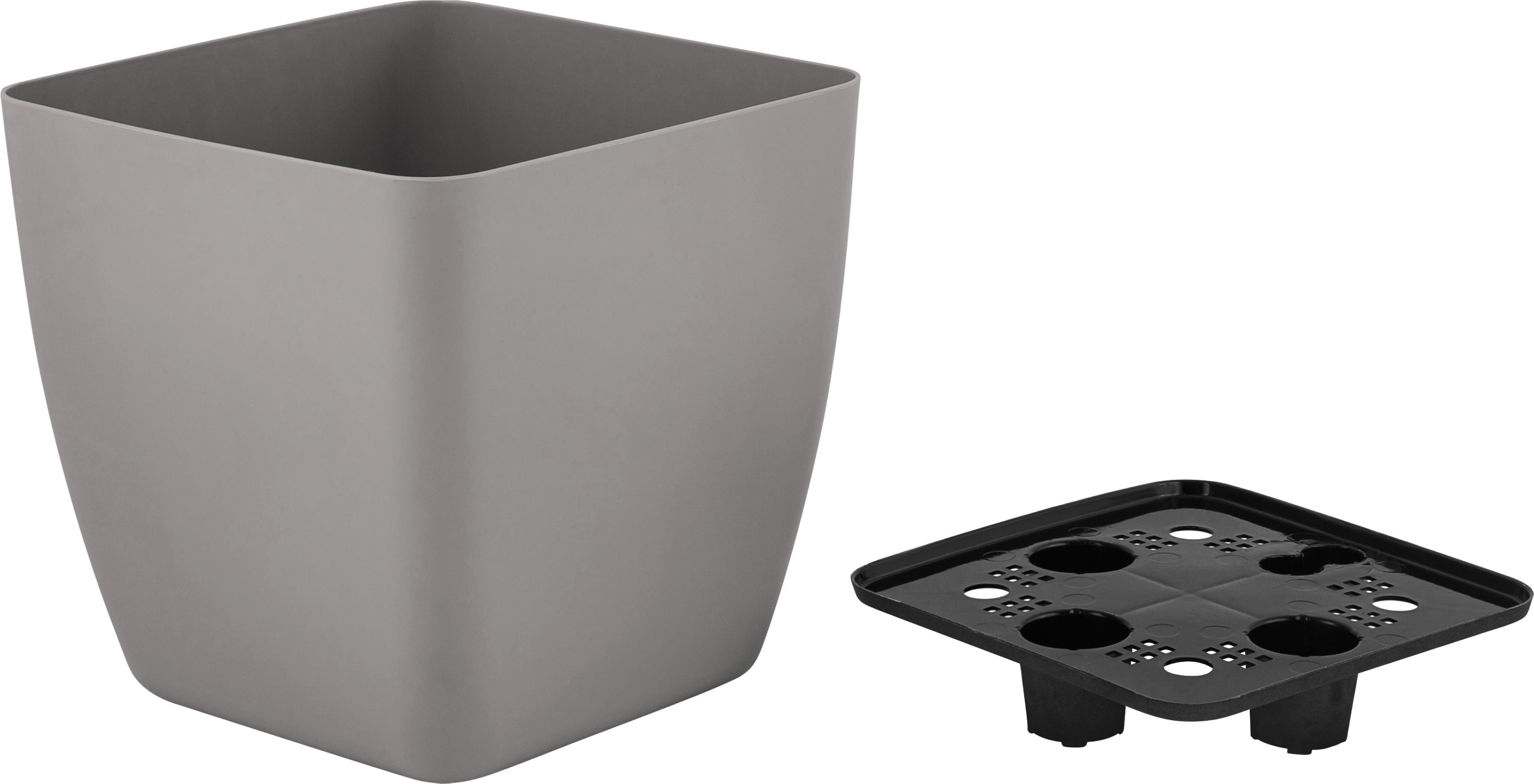 Изображение товара Горшок с дренажной вставкой InGreen Vienna 5л квадратный французский платан