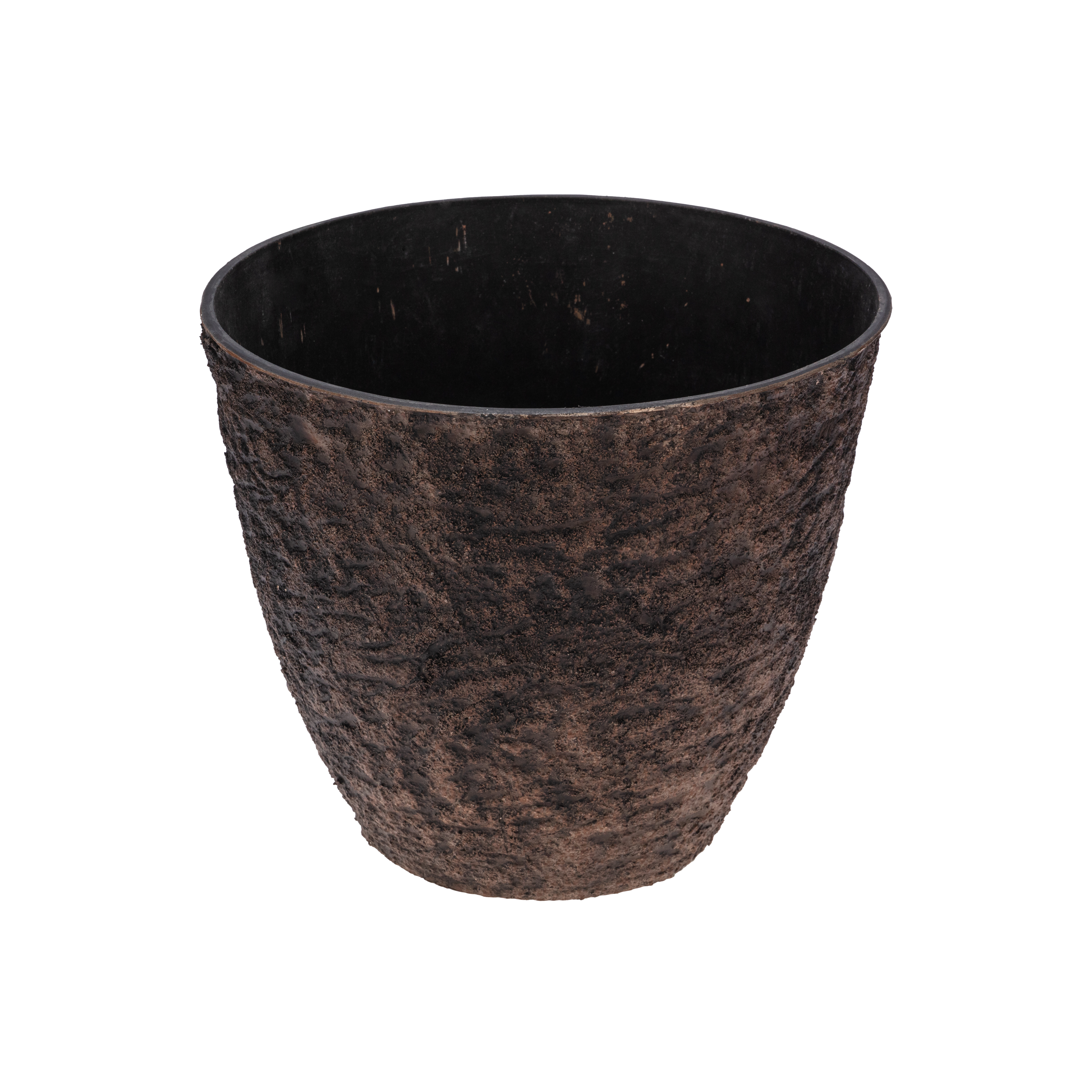 Изображение товара Кашпо с вулканическим эффектом Volcanic, 30х26,5см, гранит, пластик для интерьера