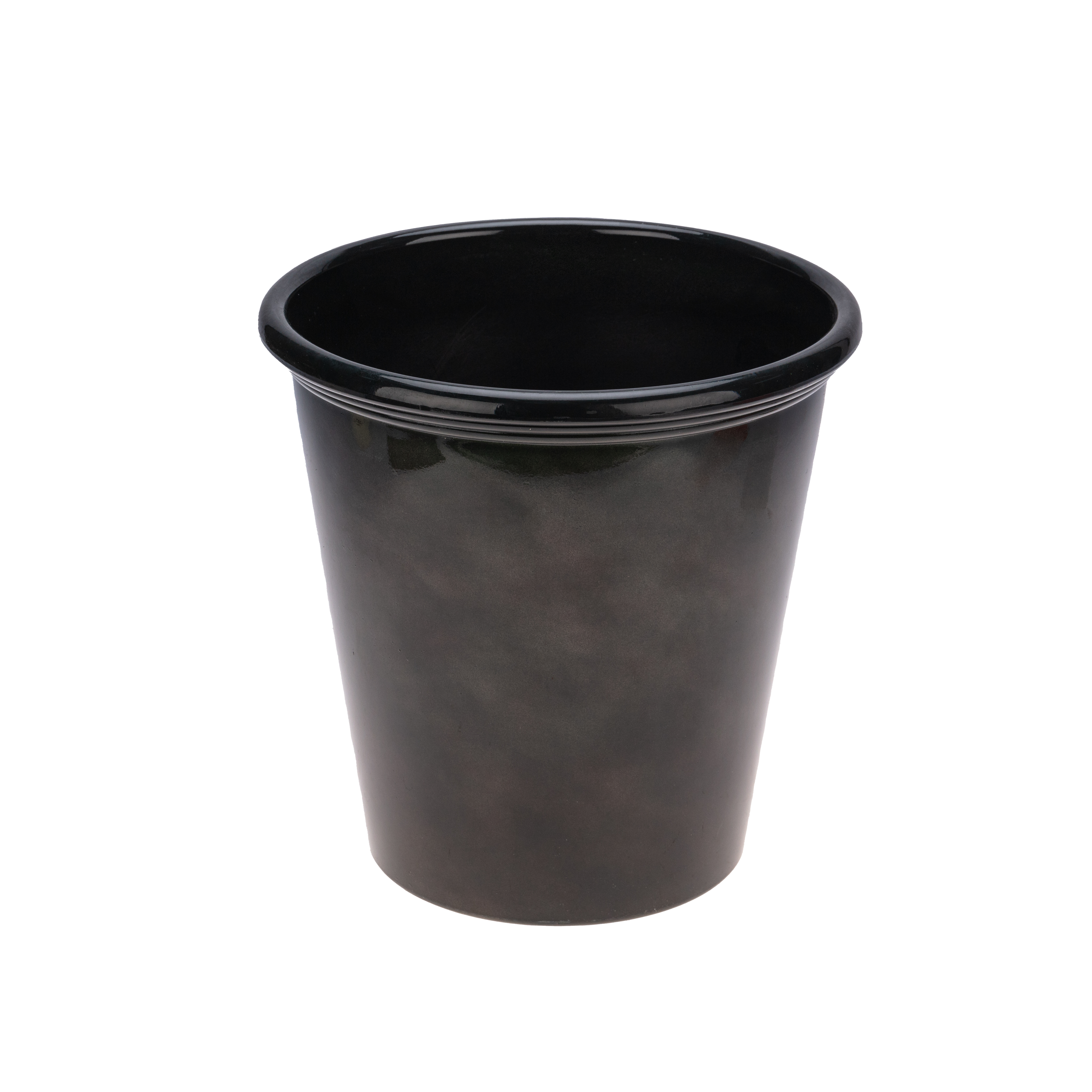 Изображение товара Кашпо-ведро Glazed глянец 28х27 см коричневое для комнатных растений