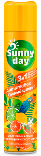 Изображение товара Освежитель воздуха Sunny Day  антитабак- сочный цитрус, 300 мл