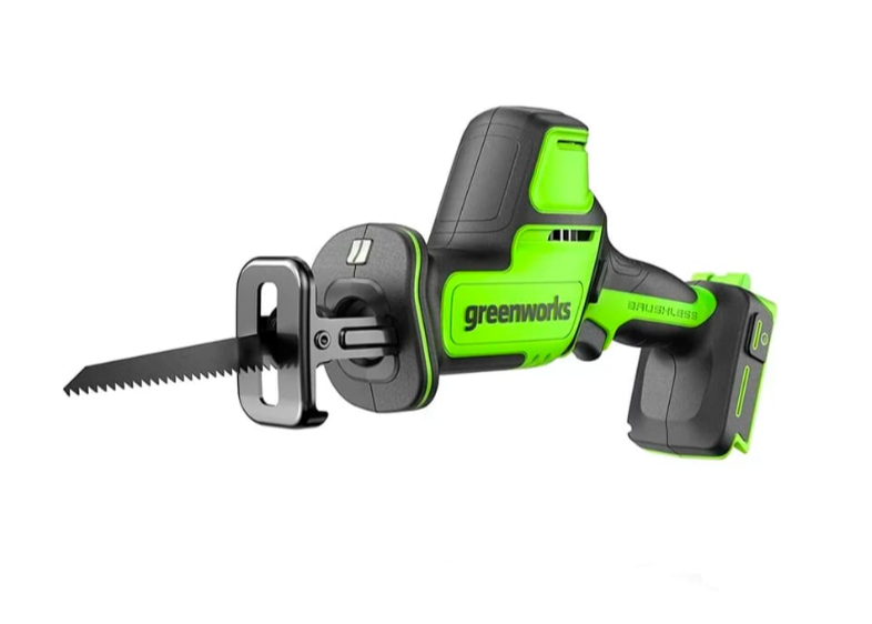 Изображение товара Бесщеточная аккумуляторная сабельная пила Greenworks 24 В без АКБ и ЗУ