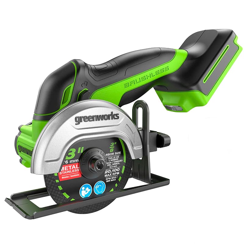 Изображение товара Аккумуляторная угловая шлифмашина Greenworks GD24UCS 24 В без АКБ и ЗУ