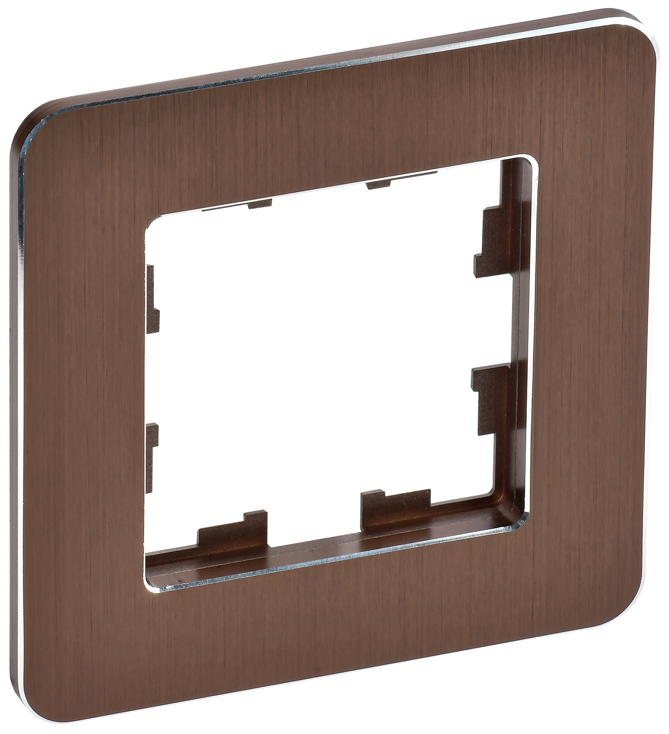 Изображение товара Рамка 1 пост IEK Праймер коричневый металлическая монтажная рамка для электроустановок