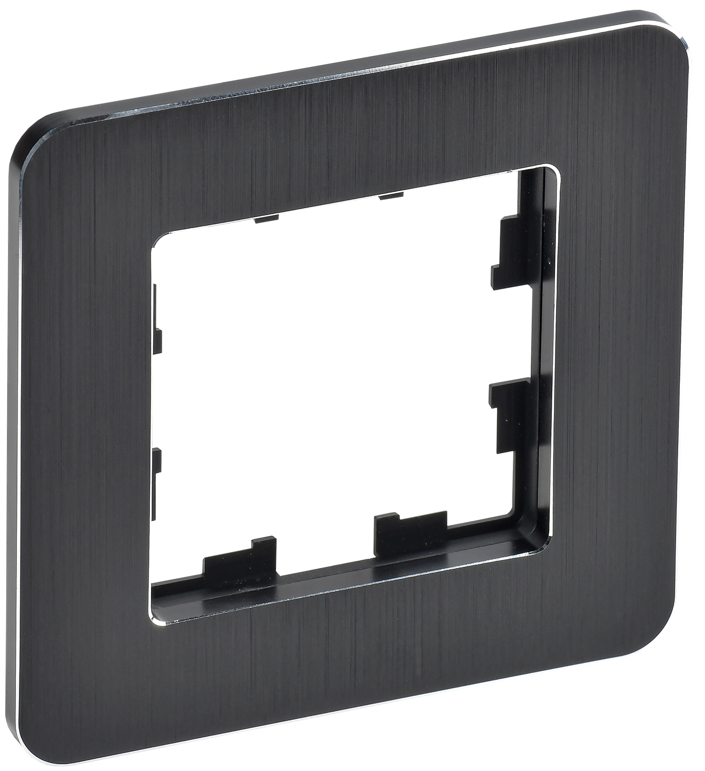 Изображение товара Рамка 1 пост IEK Праймер, металлическая, черная, IP 20, серия BRITE