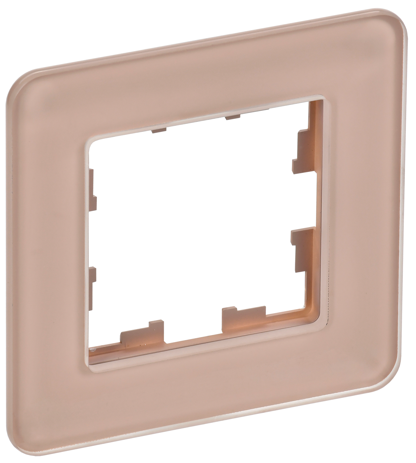 Изображение товара Рамка 1 пост IEK Праймер дымчатая, стеклянная для электросоединений