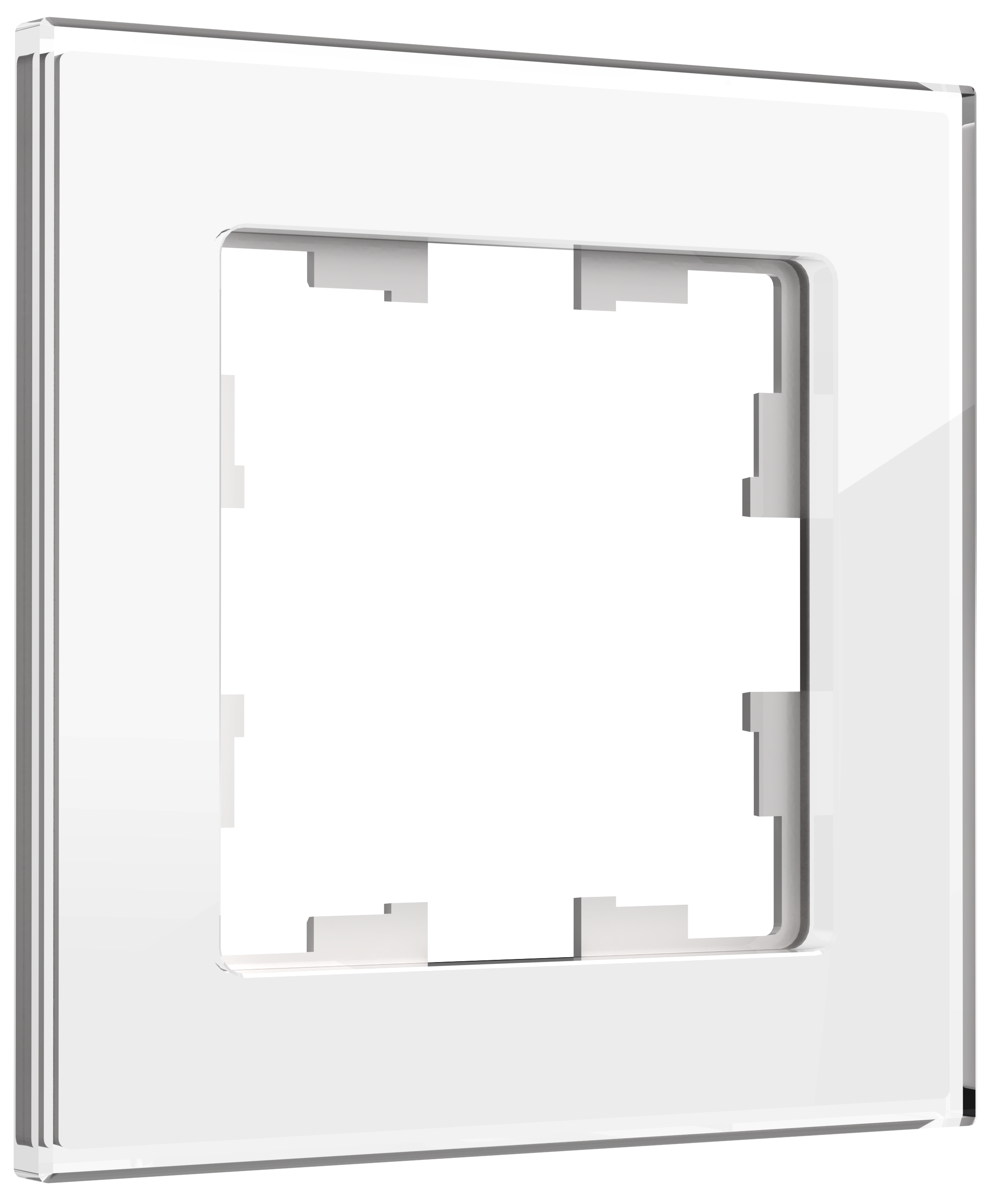 Изображение товара Рамка IEK Brite 1-местная стекло белая для электроустановочных изделий