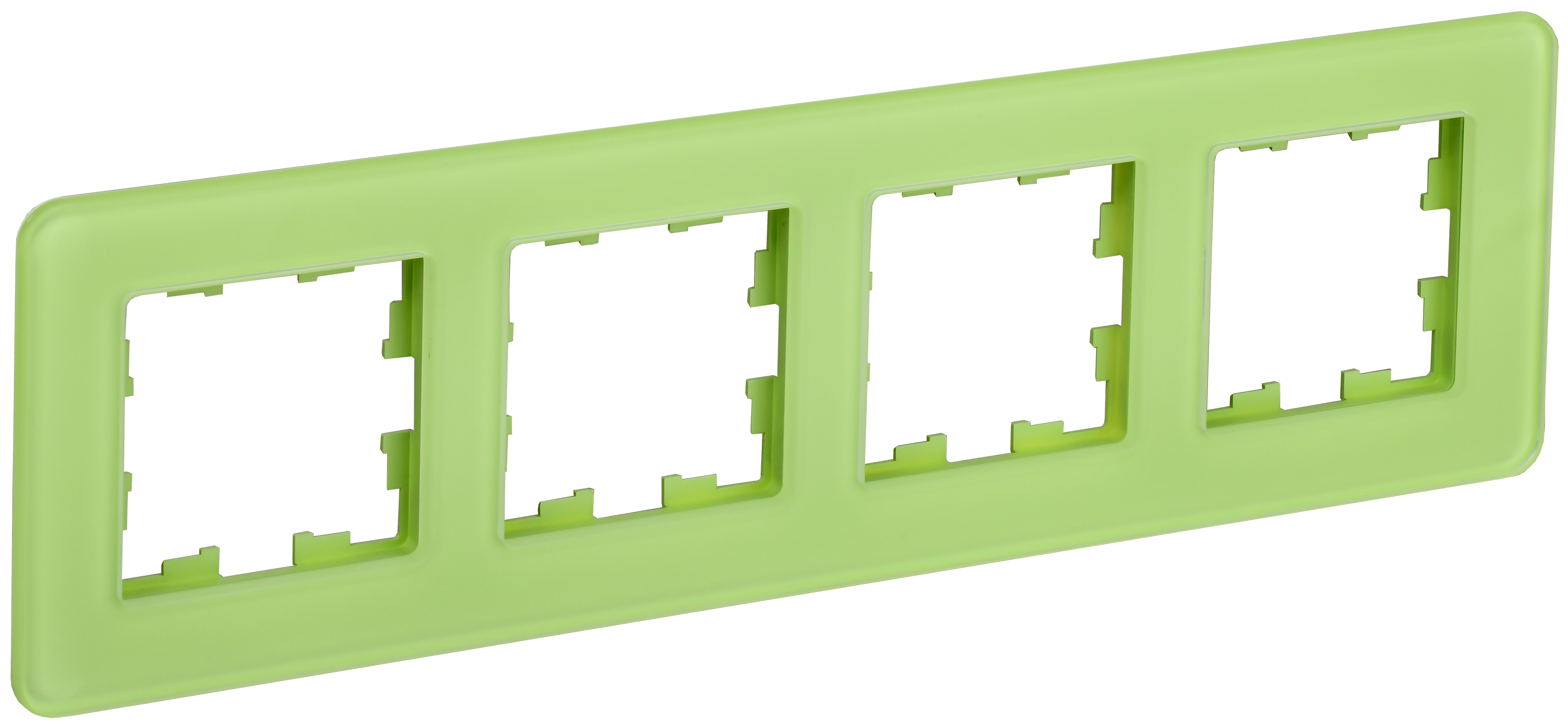 Изображение товара Рамка IEK Brite 4-местная стекло эко грин IP20 для электросетей