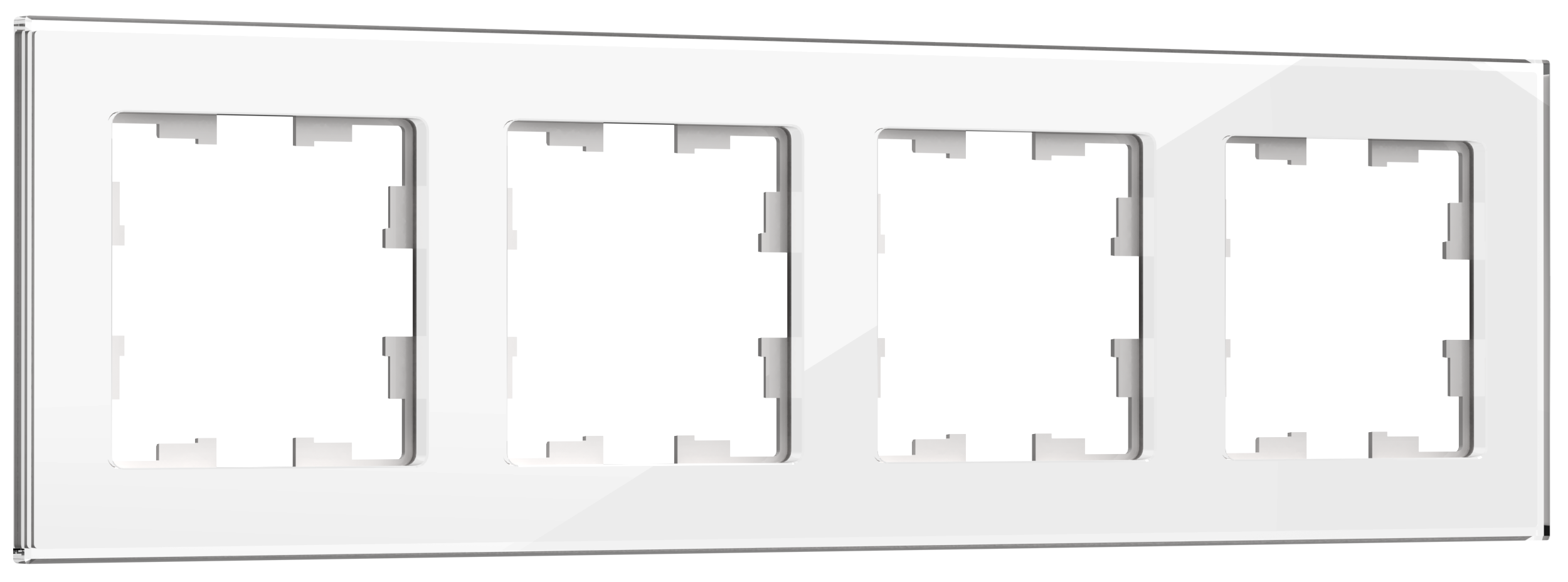 Изображение товара Рамка 4 поста IEK BRITE BR-M42-G-K01 белый для накладного монтажа