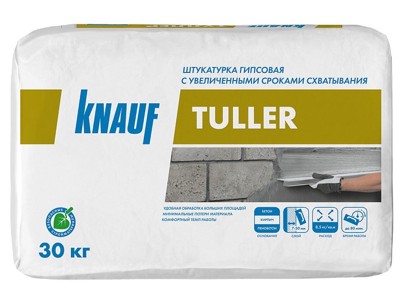 Изображение товара Штукатурка гипсовая KNAUF TULLER эластичная 30 кг