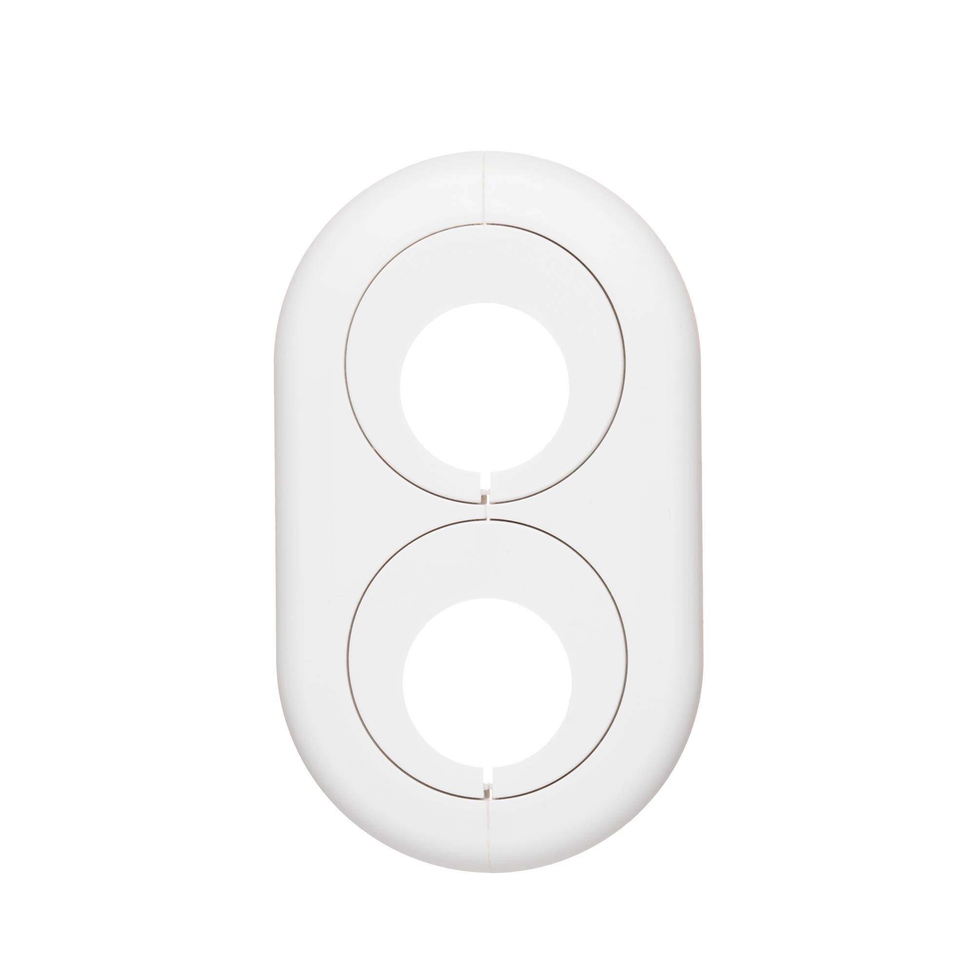 Изображение товара Розетта двойная 1/2 на 20 мм Белый пластиковый соединитель для труб