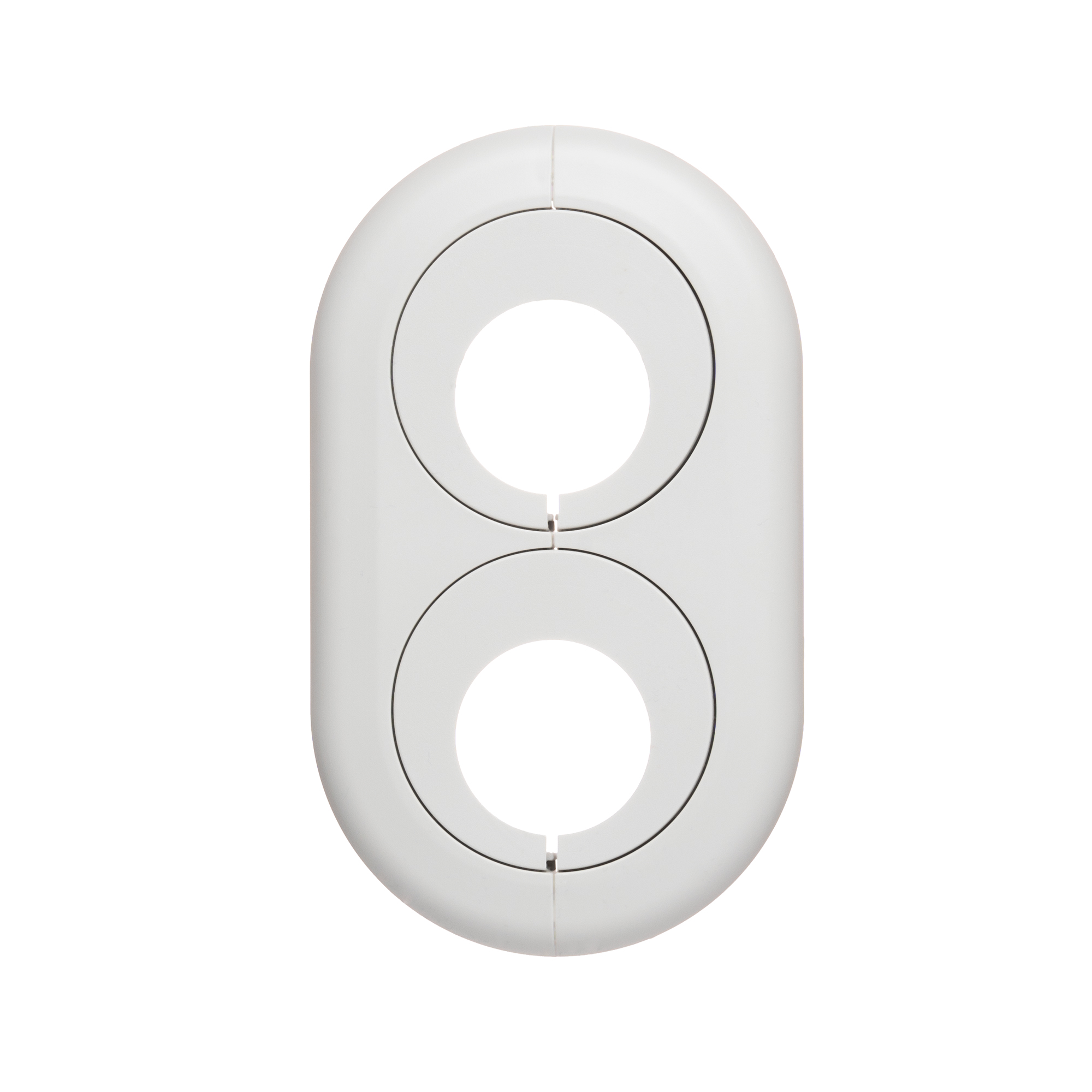 Изображение товара Розетта двойная 1/2 на 20 мм Серый пластиковый соединитель для труб