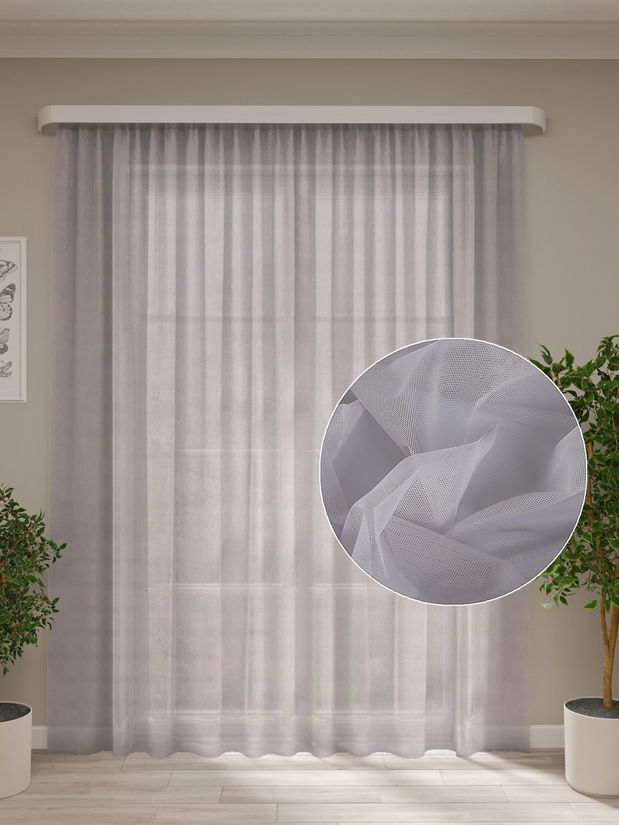 Изображение товара Тюль selanik 300*270 см серый