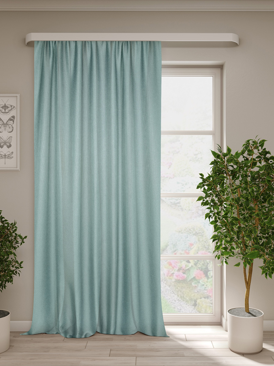 Изображение товара Штора Jas лен 160*260 бирюза