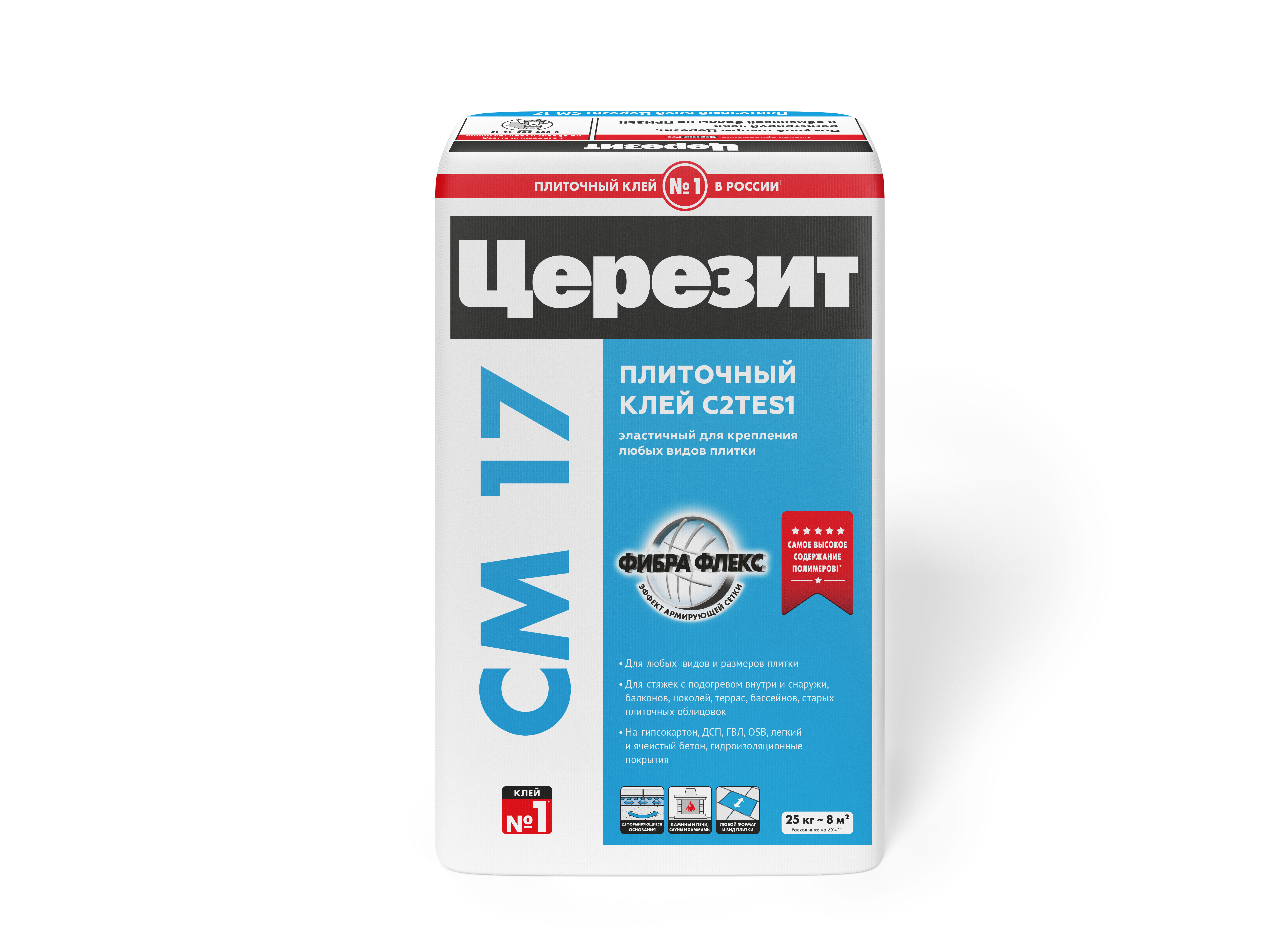 Изображение товара Плиточный клей Церезит CM 17, 5 кг