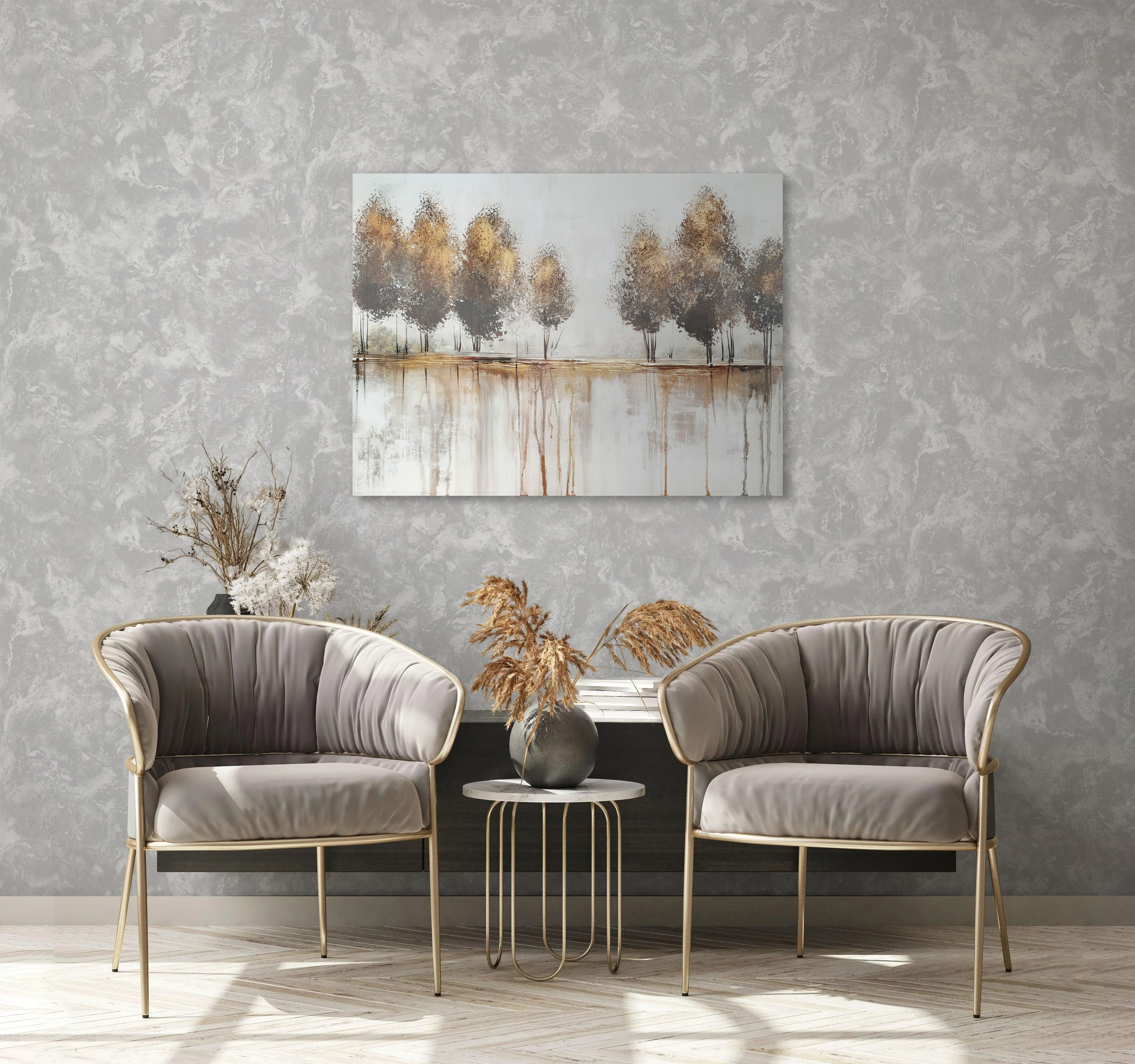 Изображение товара Обои винил горячего тиснения Эфир серо-коричневый 1,06x10м NA8786-15