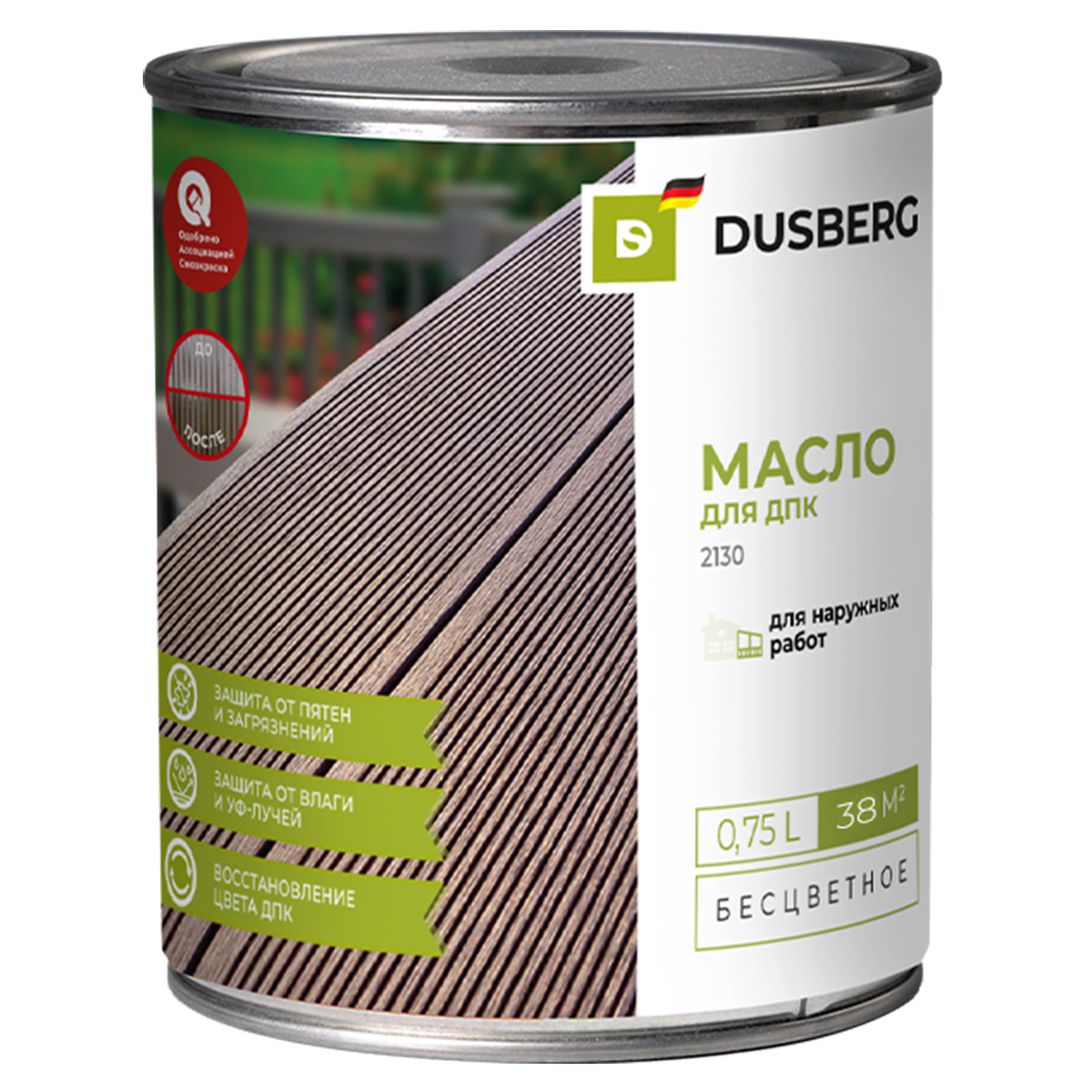 Изображение товара Масло DUSBERG  для древесн. полимерн.композ. 0,75л