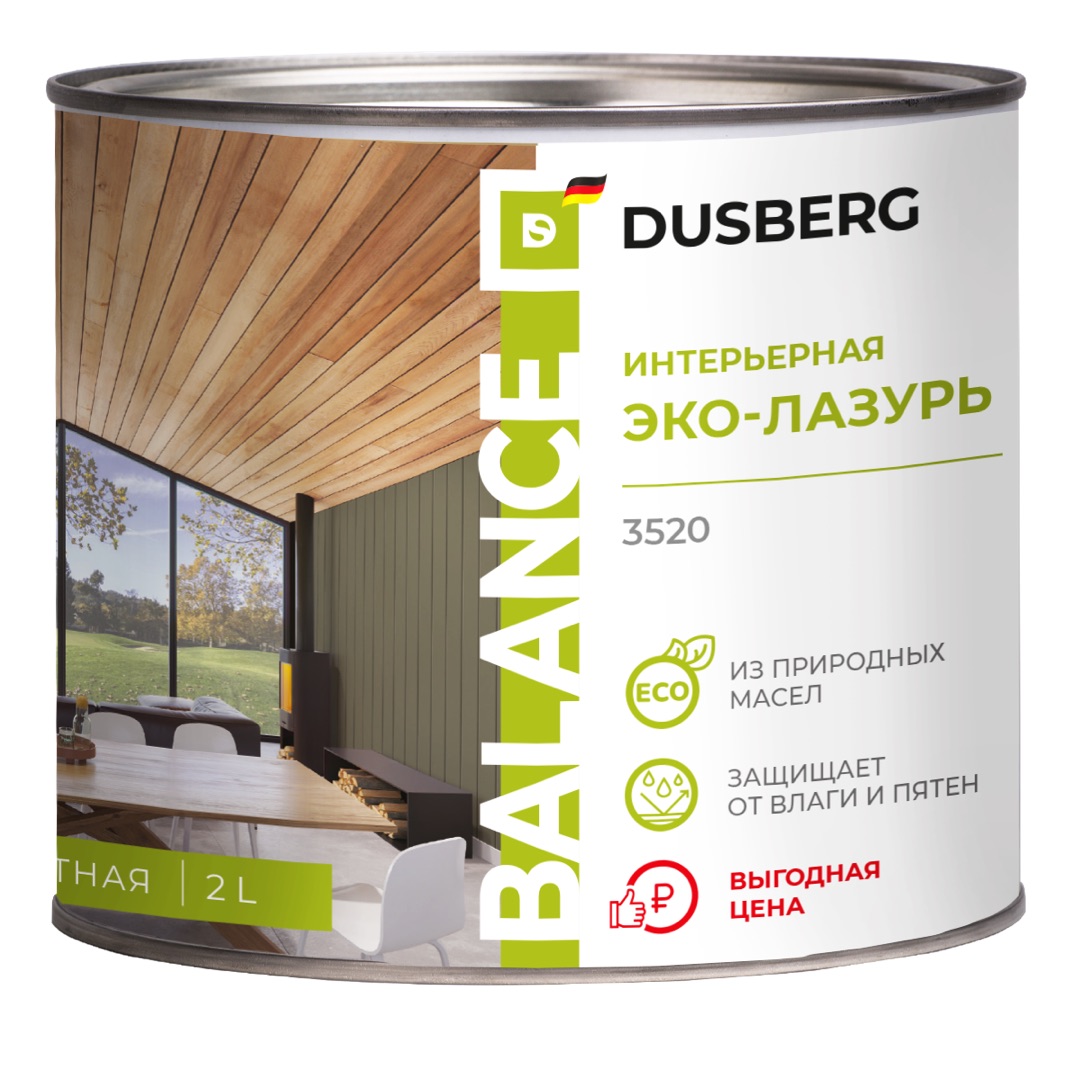 Изображение товара Эко-лазурь BALANCE для внутренних работ 2л бесцветная