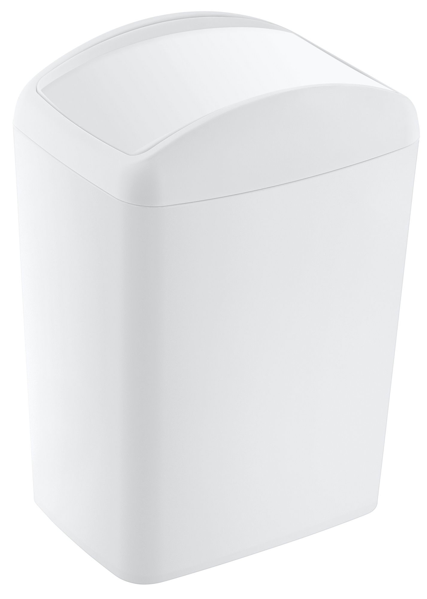 Изображение товара Контейнер для мусора SOFT White 10 л с плавающей крышкой и герметичной фиксацией